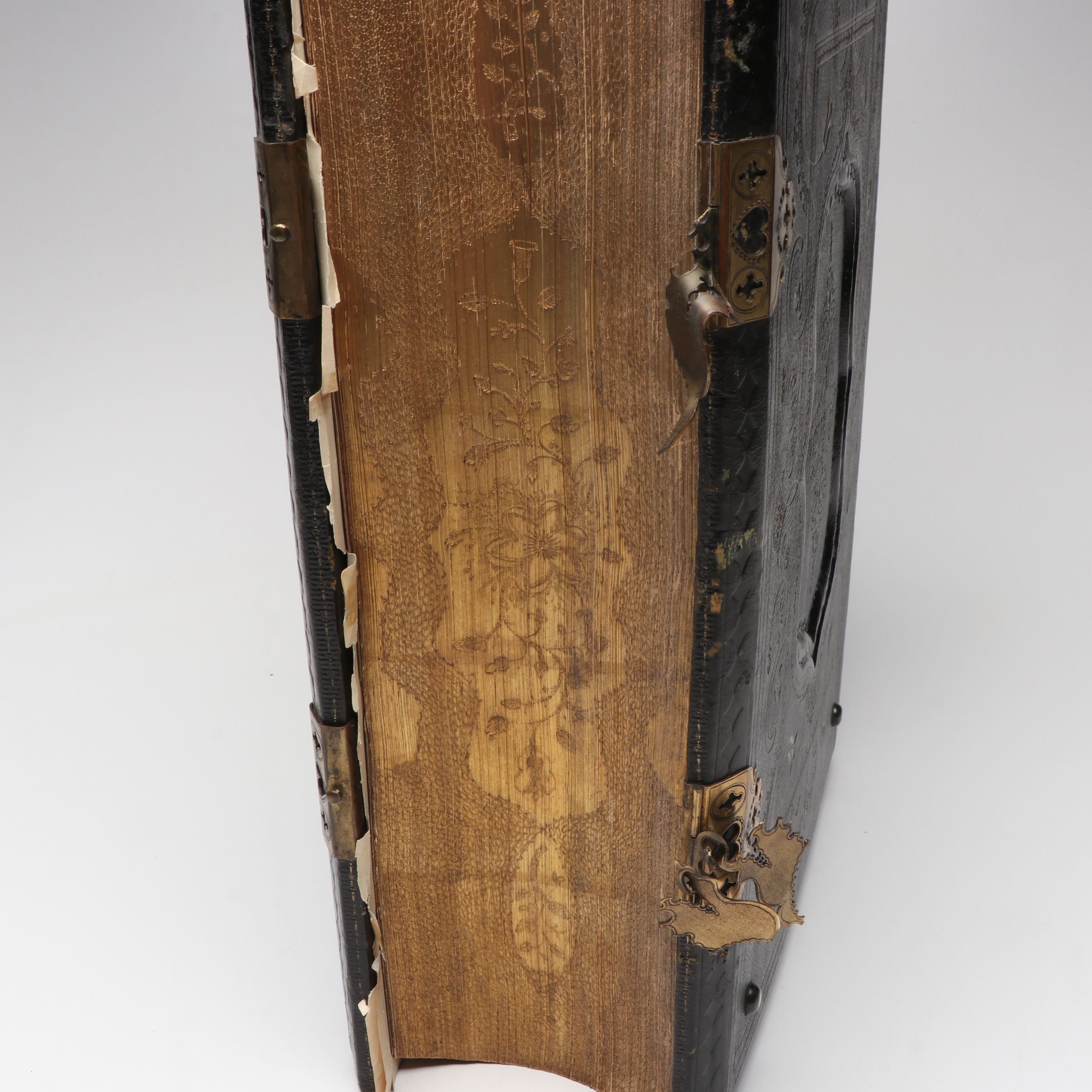 Finely Bound Self-Interpreting Bible Introduced by John Brown, Mid-19th Century
