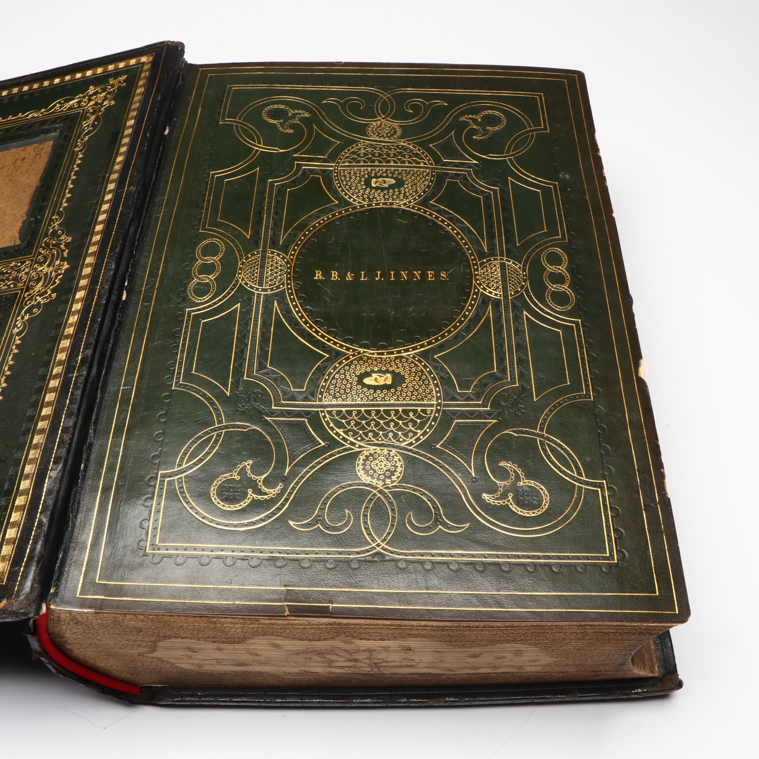 Finely Bound Self-Interpreting Bible Introduced by John Brown, Mid-19th Century