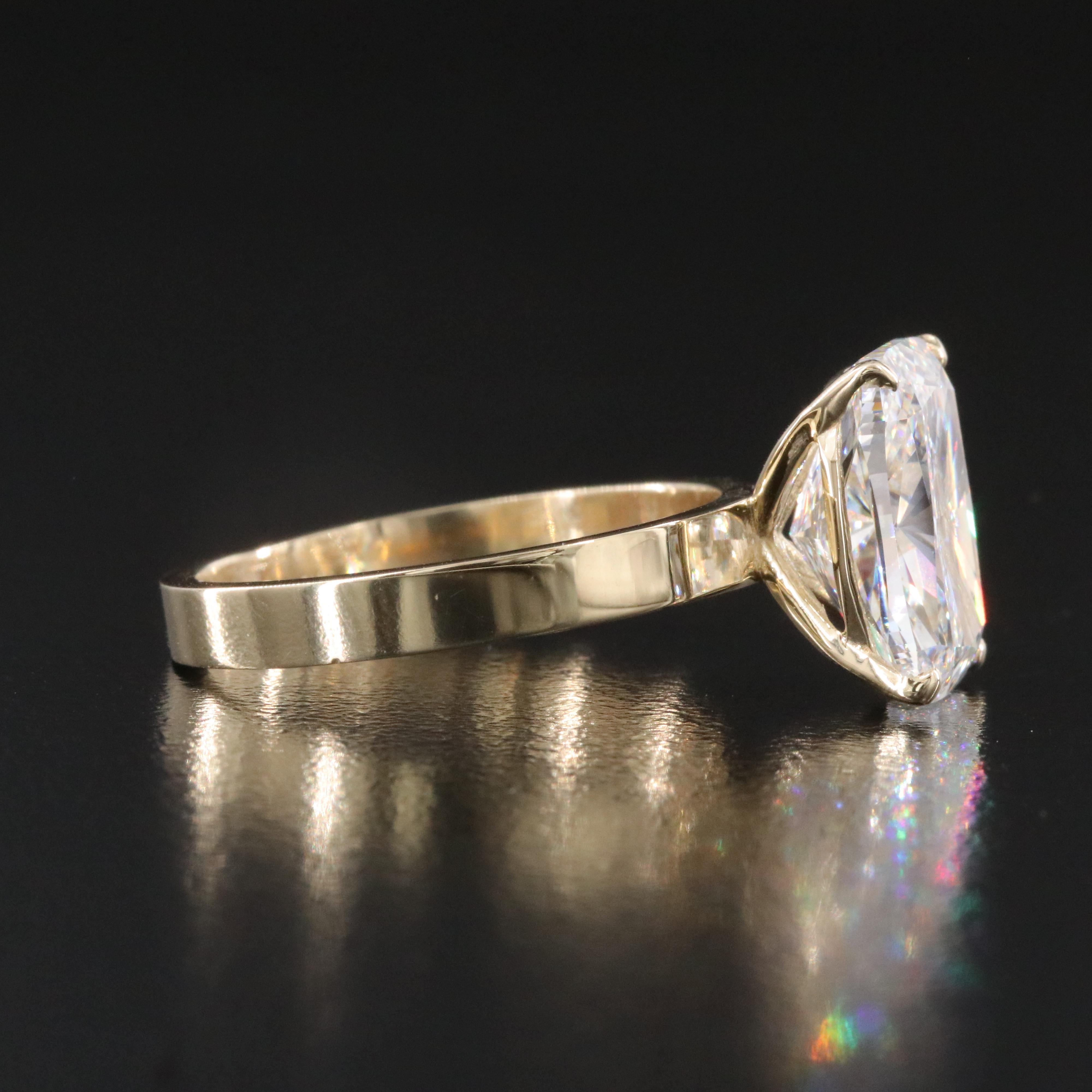 14K 5.03 CT Lab Grown Diamond Ring with IGI Report