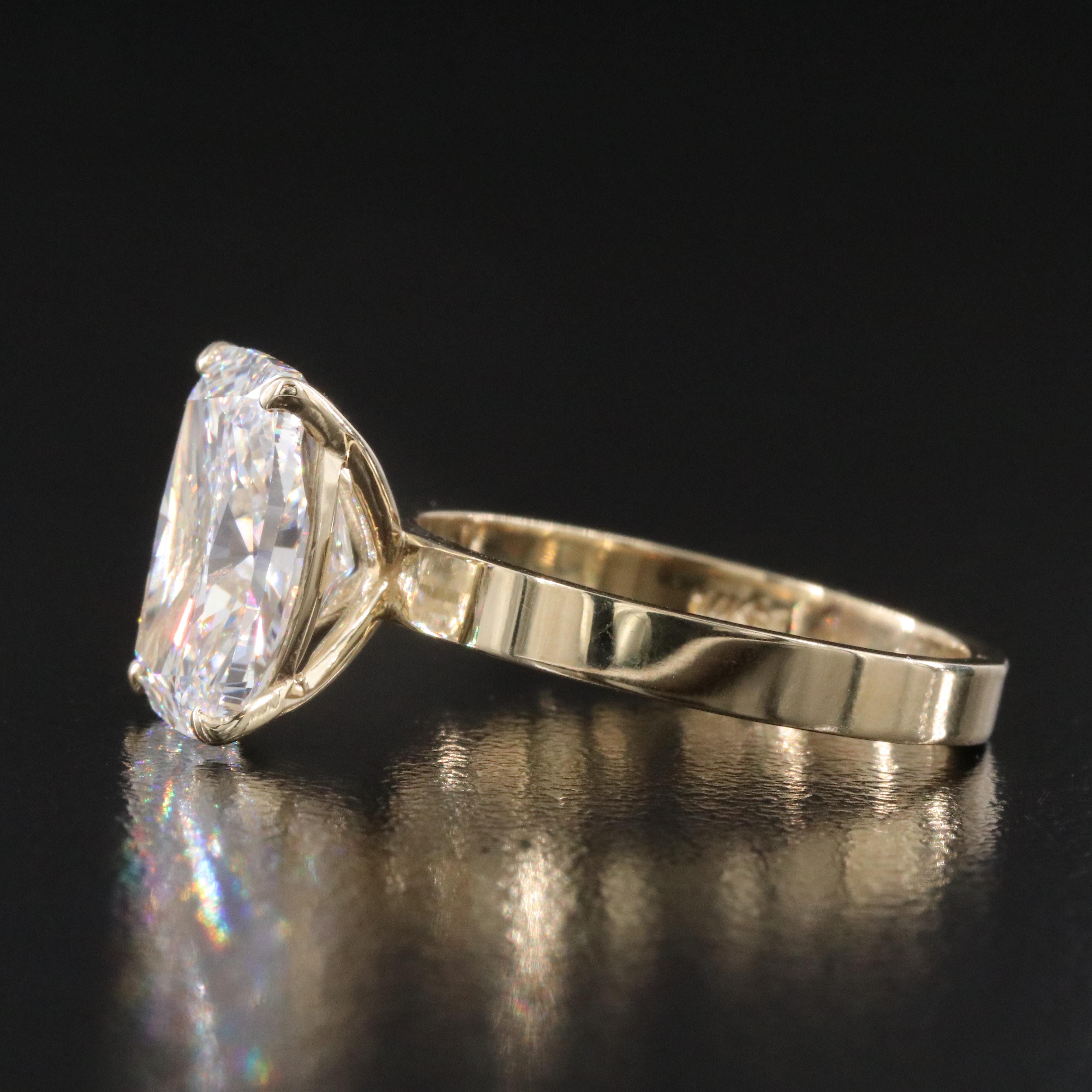 14K 5.03 CT Lab Grown Diamond Ring with IGI Report