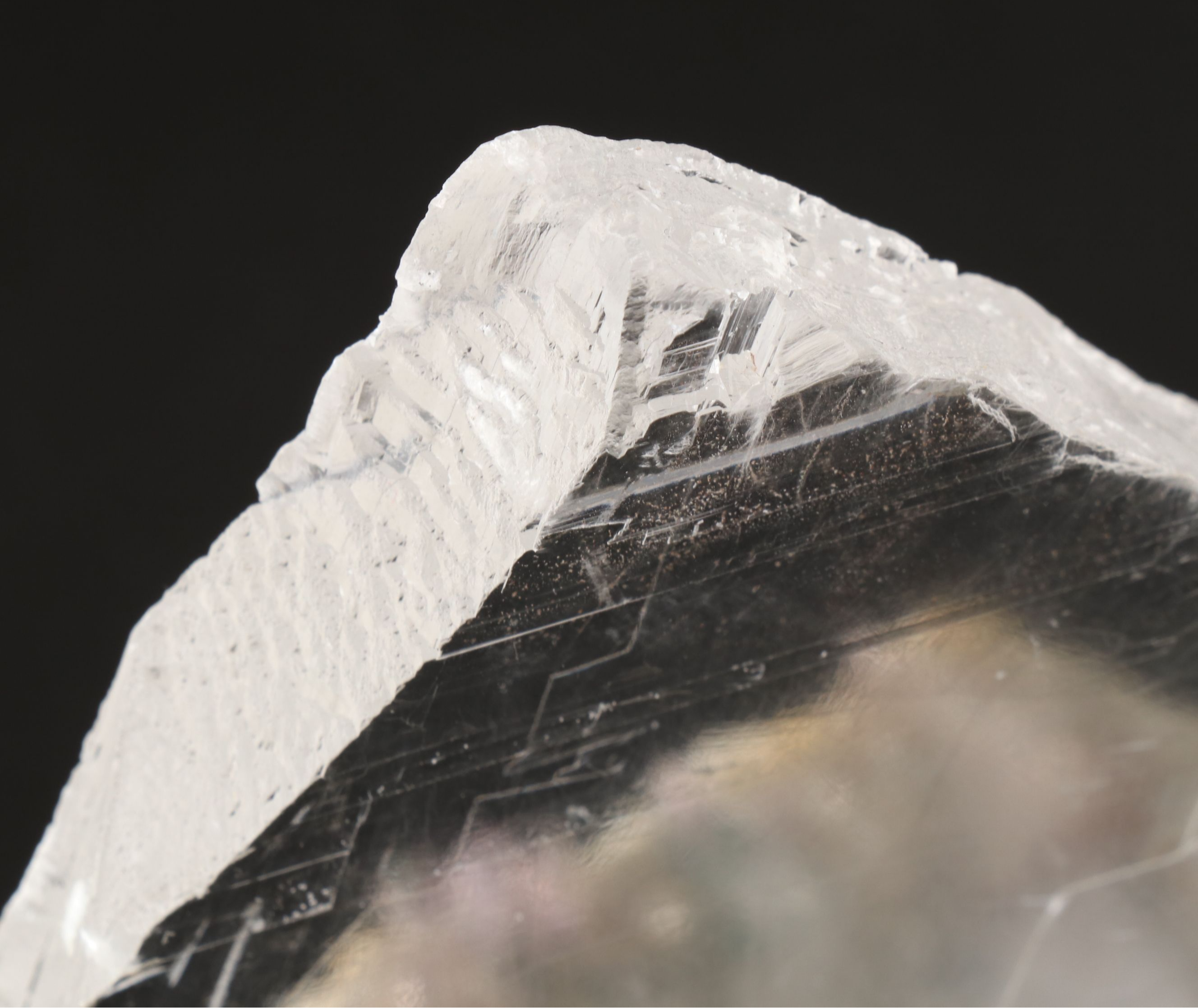 Calcite on Amethyst Specimen