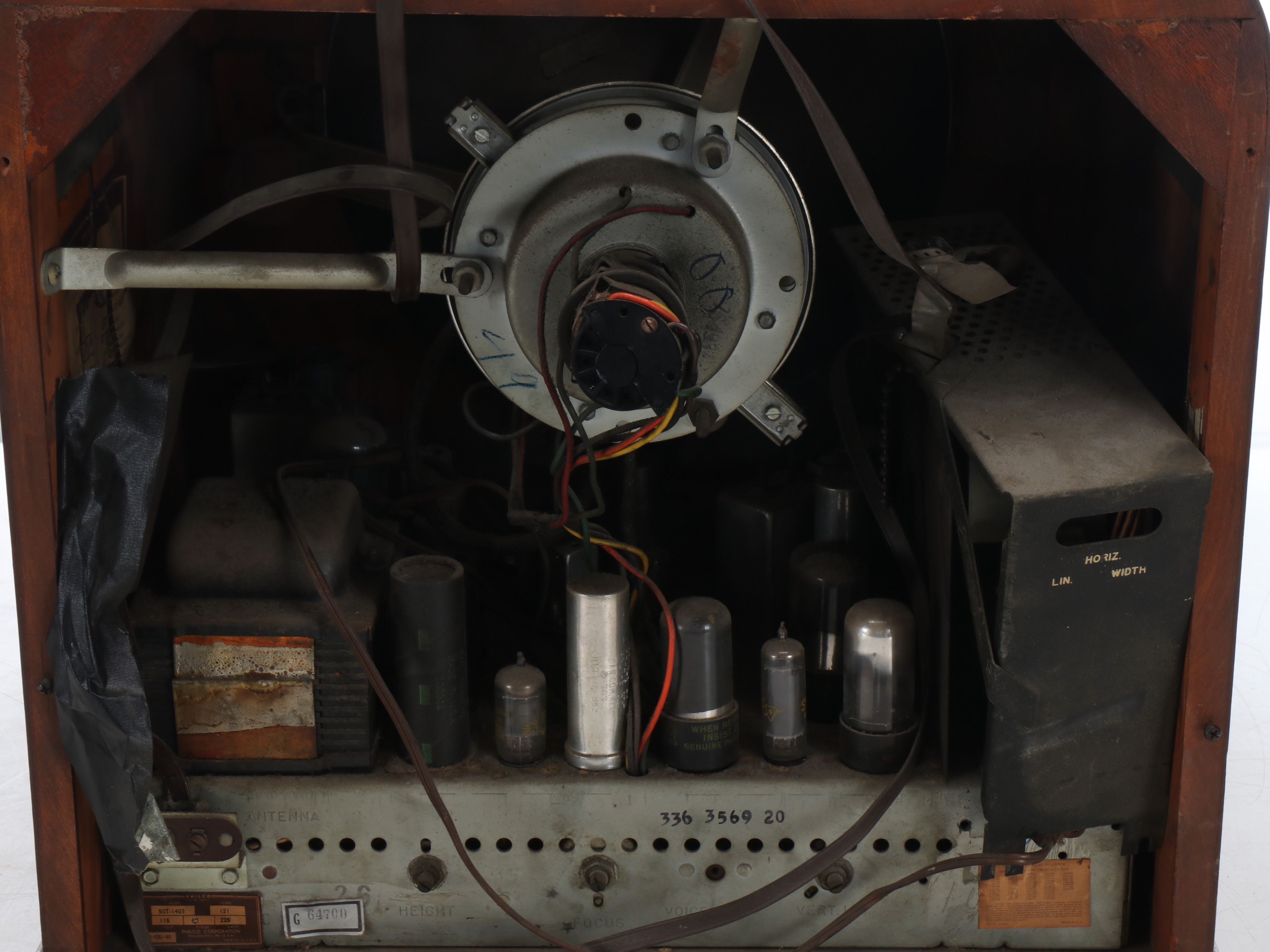 Philco 50T-1403 TV, 1950s