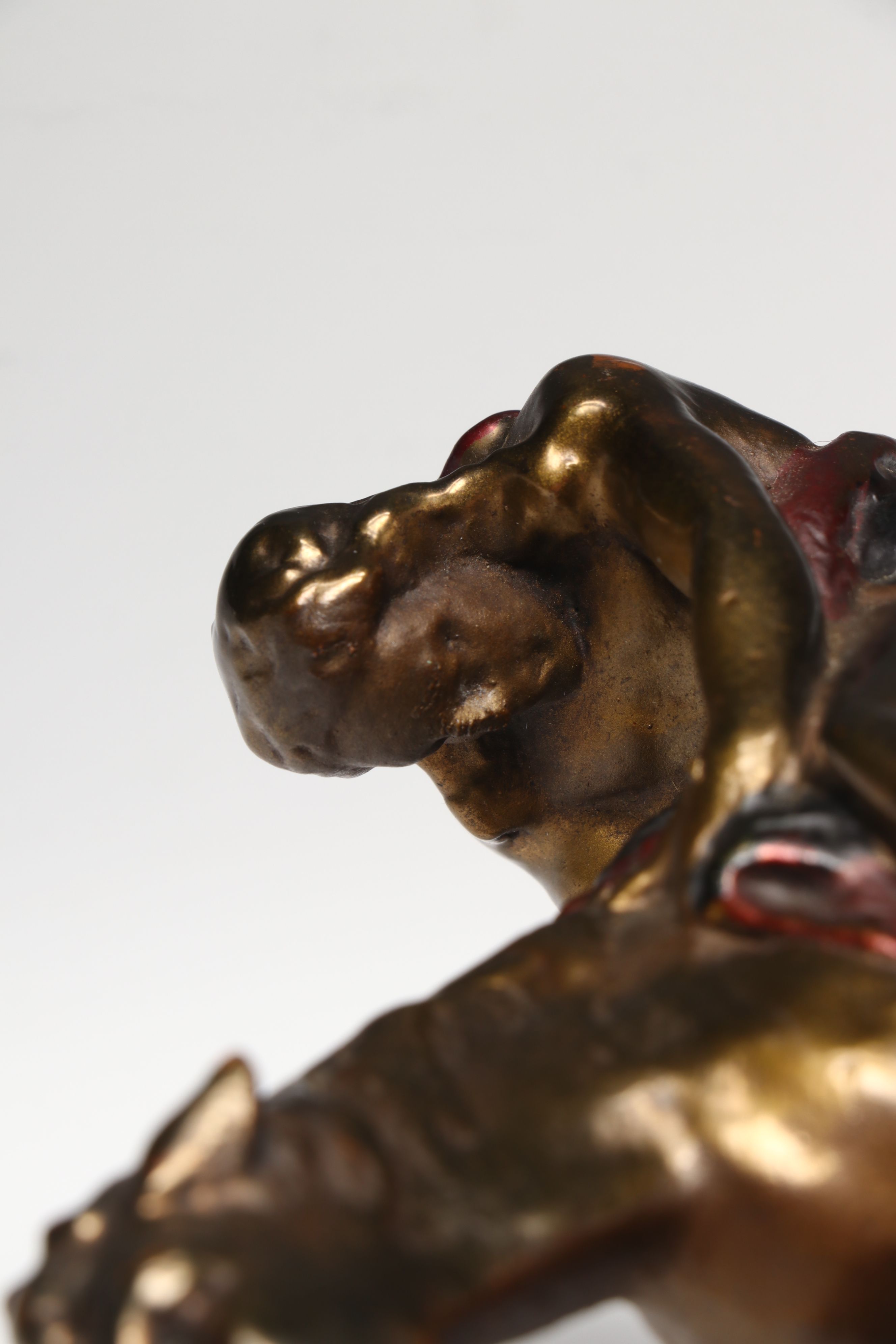 Pompeian Bronze Co. "End of the Trail" Bookends, Early to Mid-20th Century