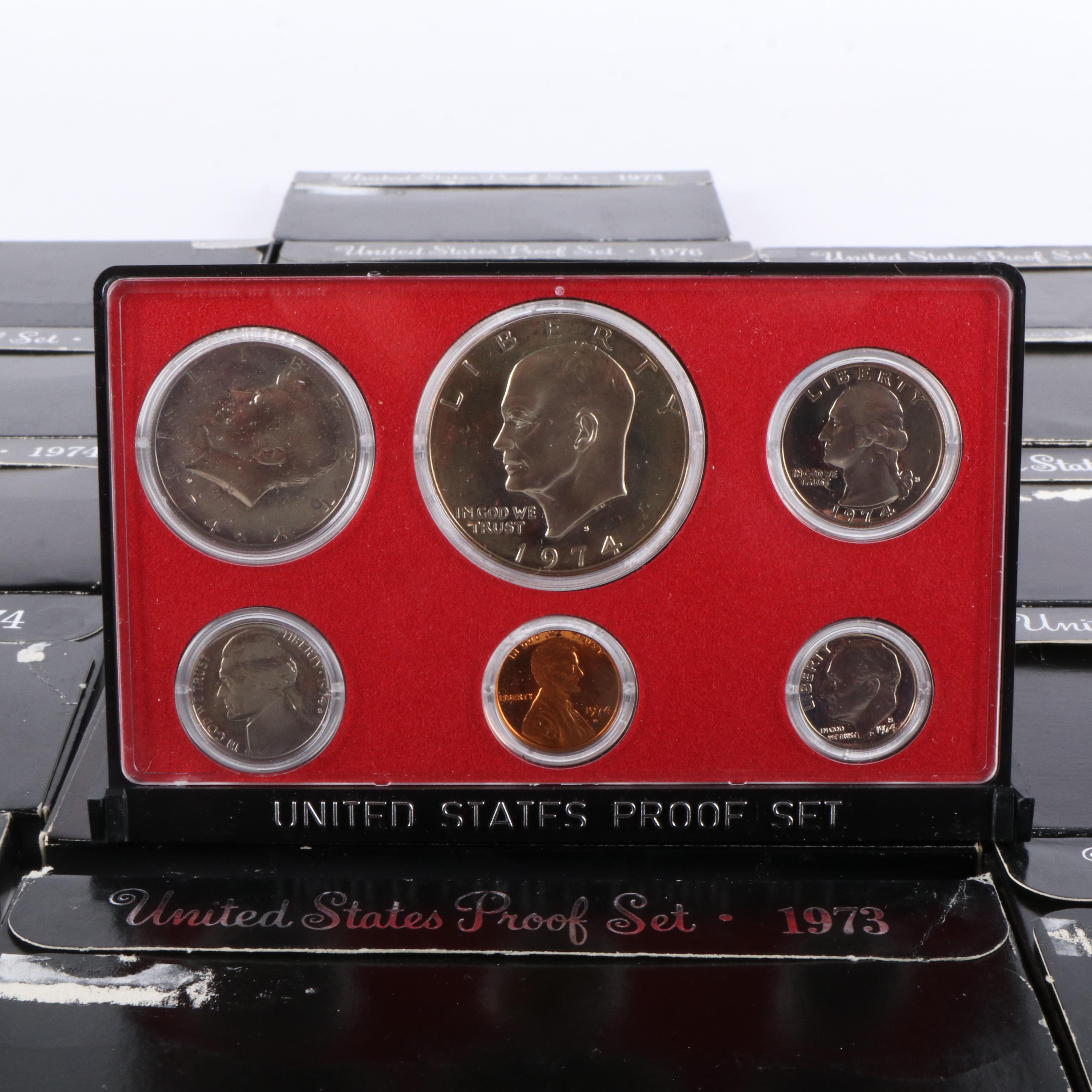 Sixteen U.S.Modern Proof Sets
