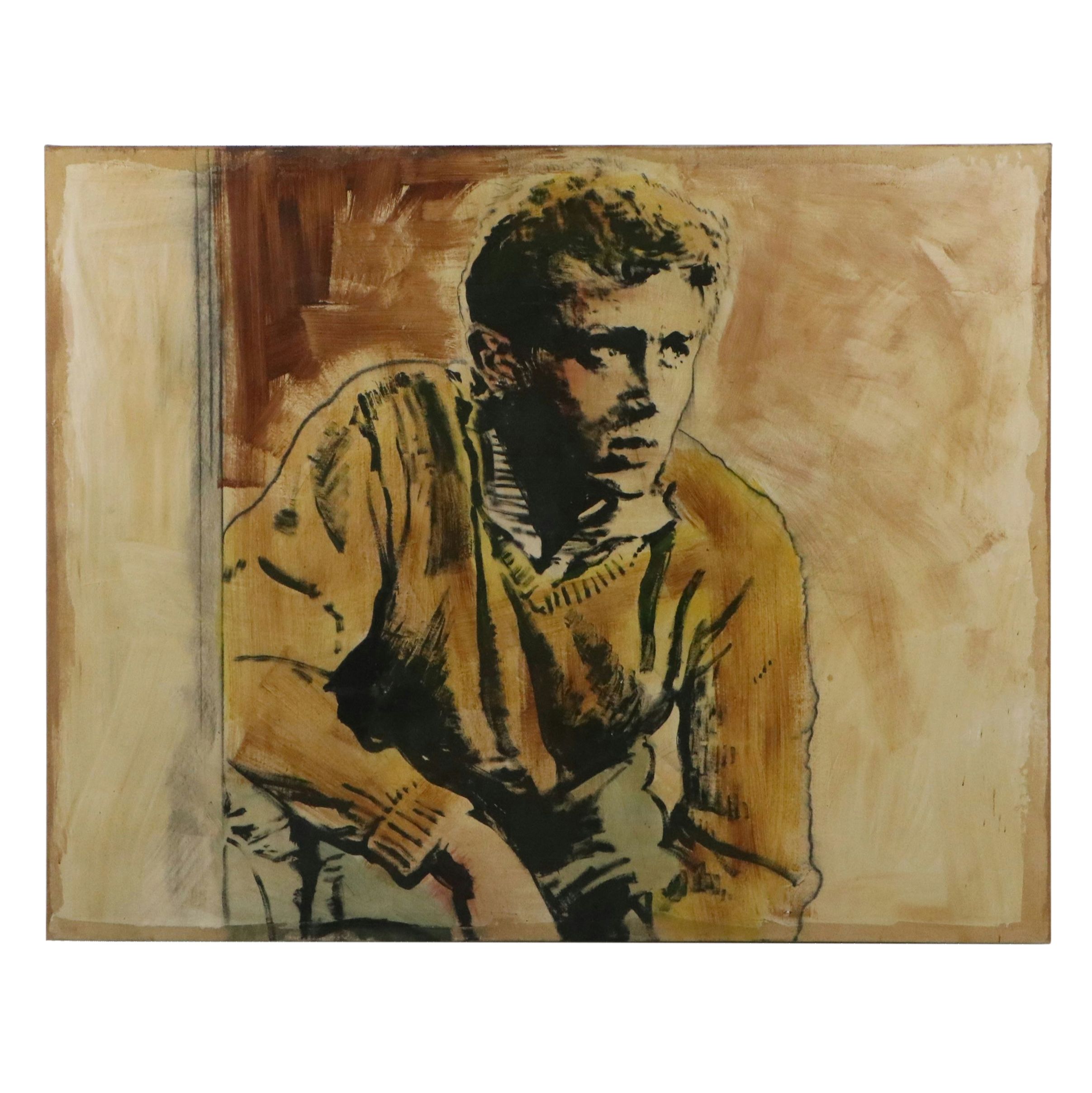 Patrick McCarthy Acrylic Painting of James Dean, 1999