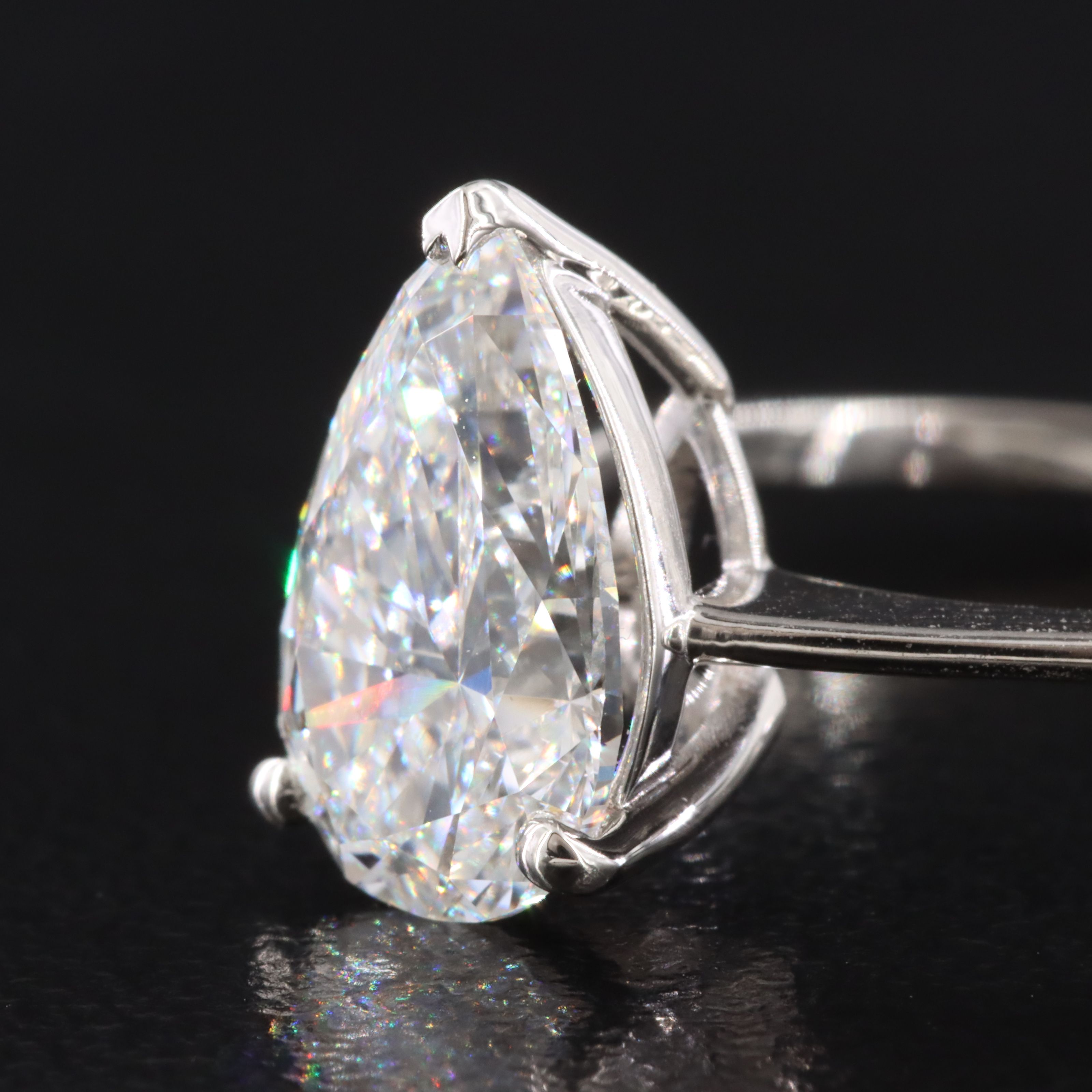 Platinum 1.97 CT Lab Grown Diamond Solitaire Ring with IGI report