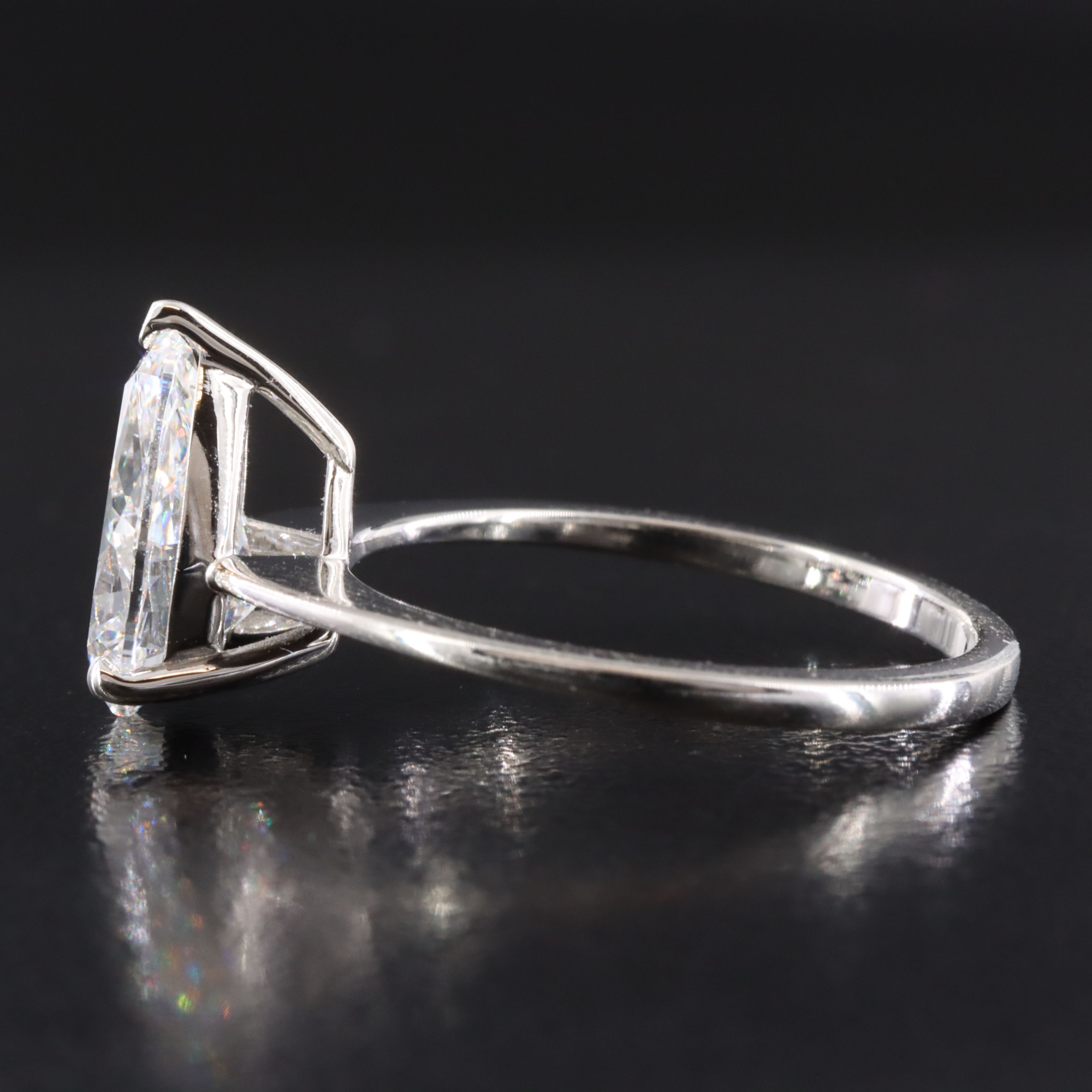 Platinum 1.97 CT Lab Grown Diamond Solitaire Ring with IGI report