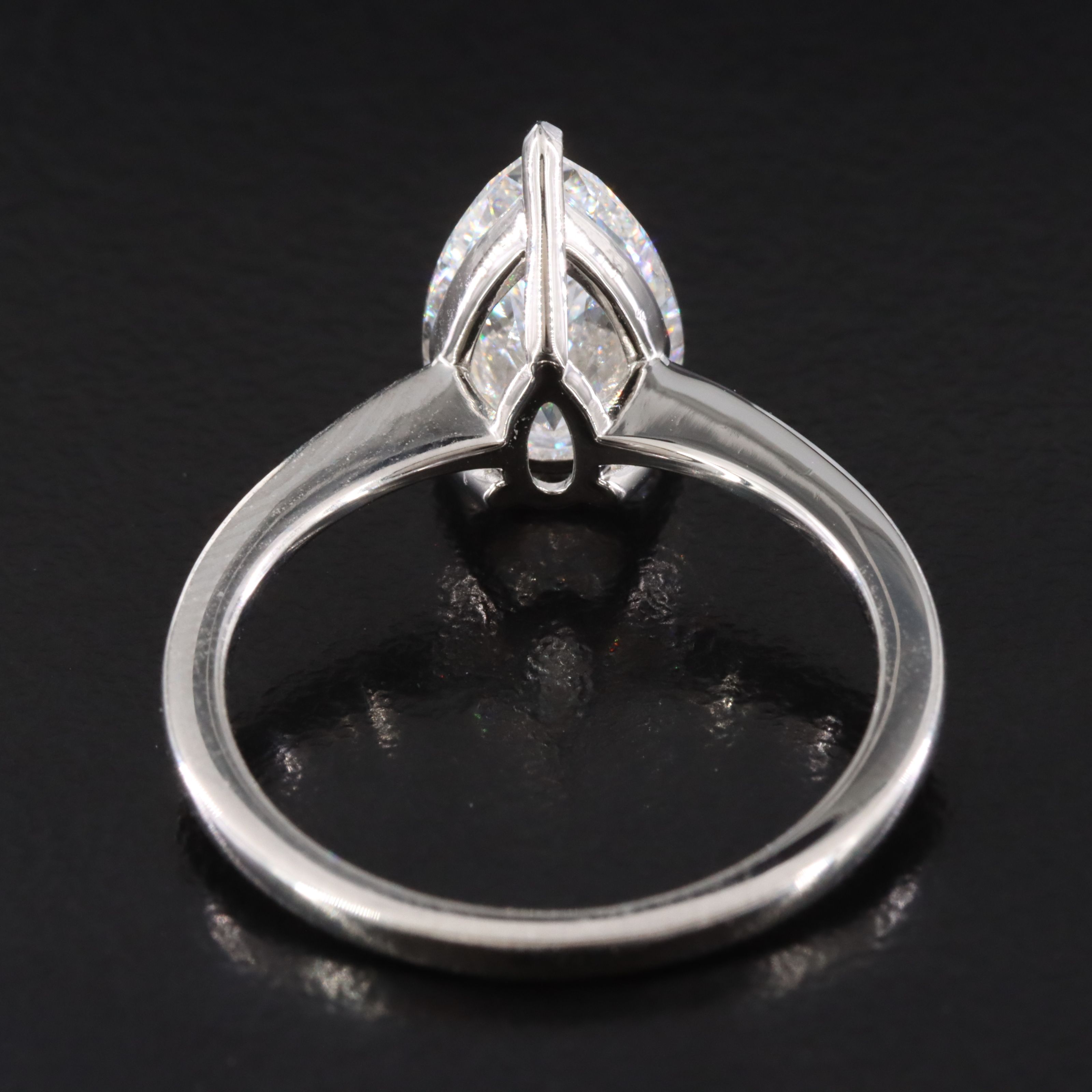 Platinum 1.97 CT Lab Grown Diamond Solitaire Ring with IGI report