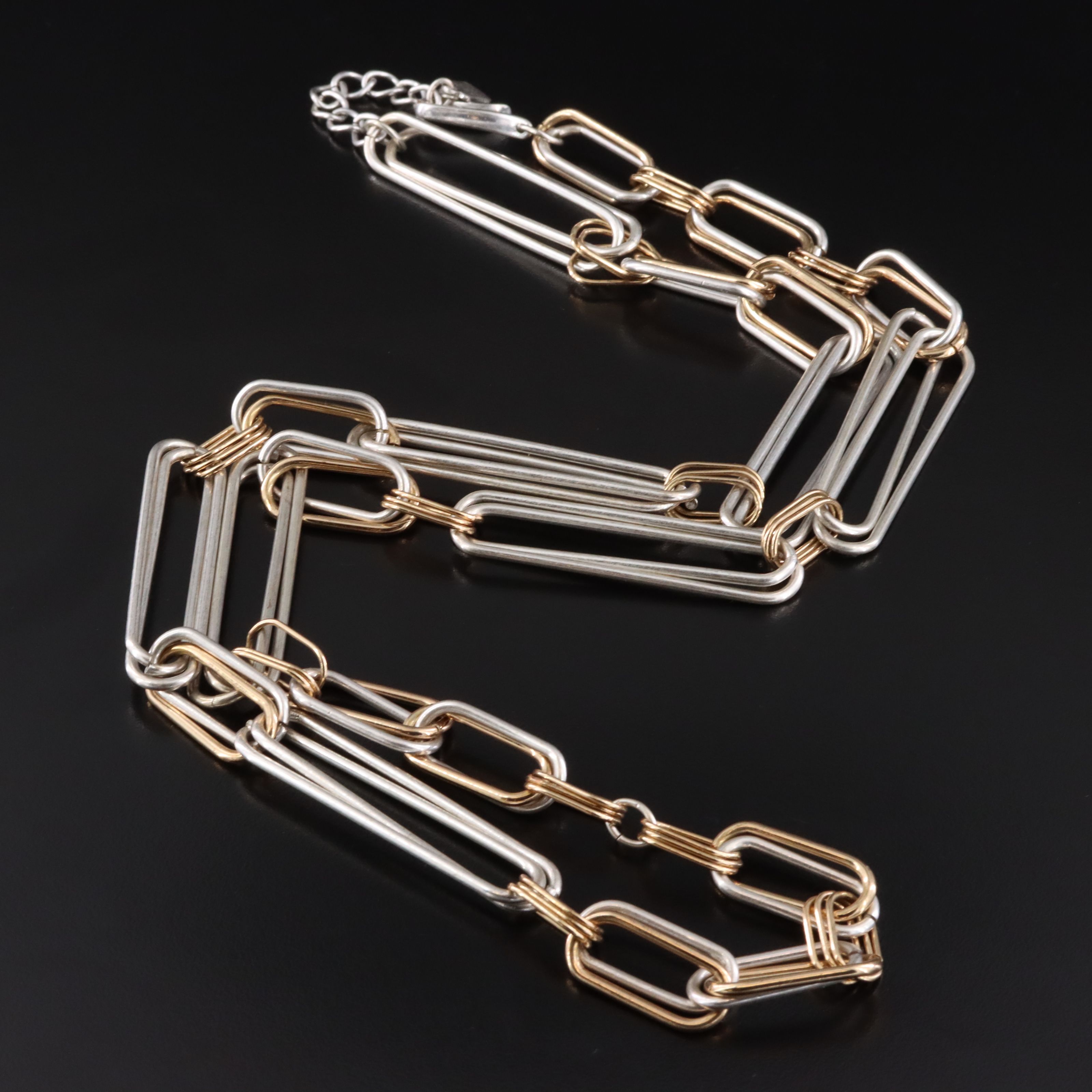 Vintage Robert Lee Morris Paper Clip Link Necklace