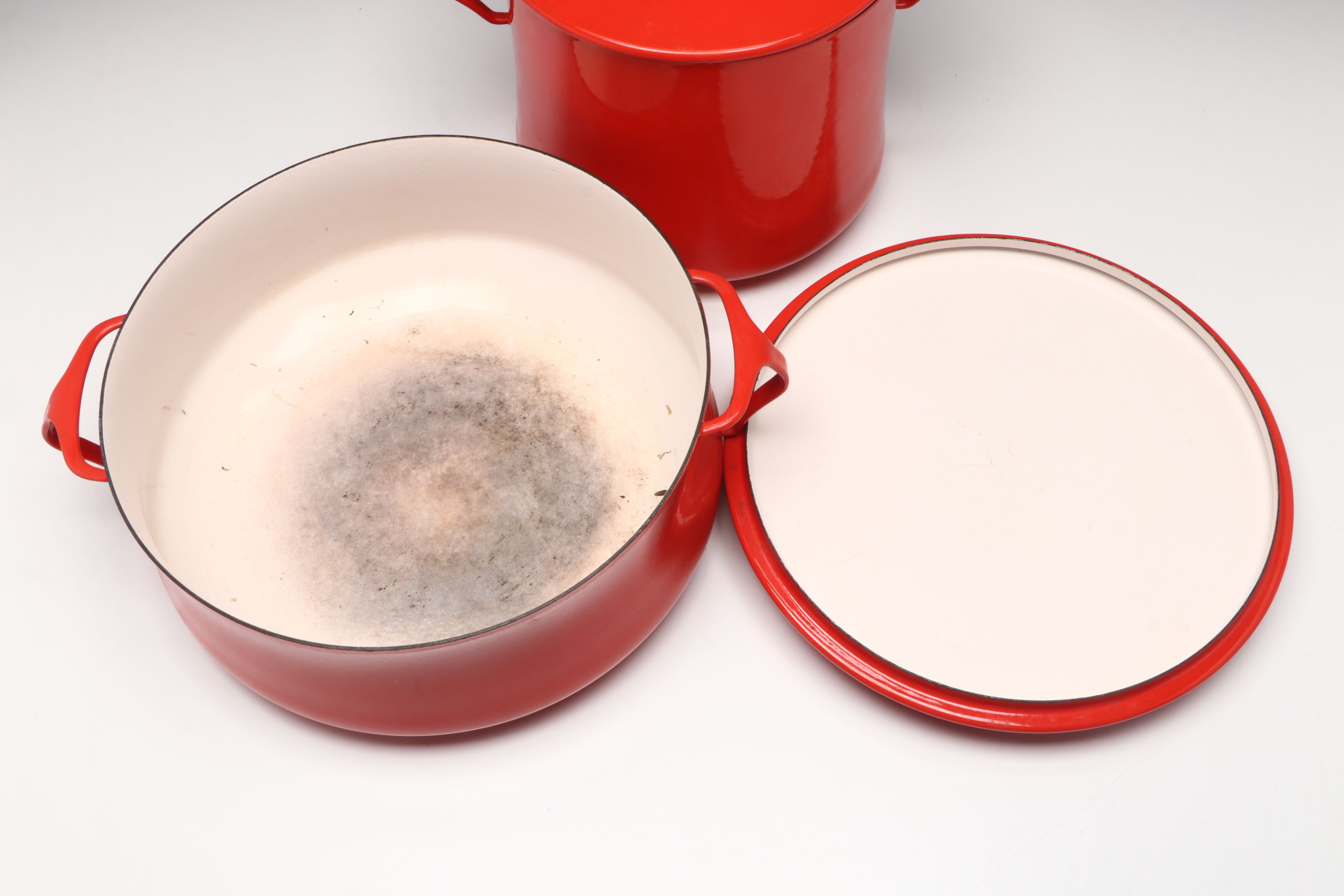 Dansk Enamelware Red Pots