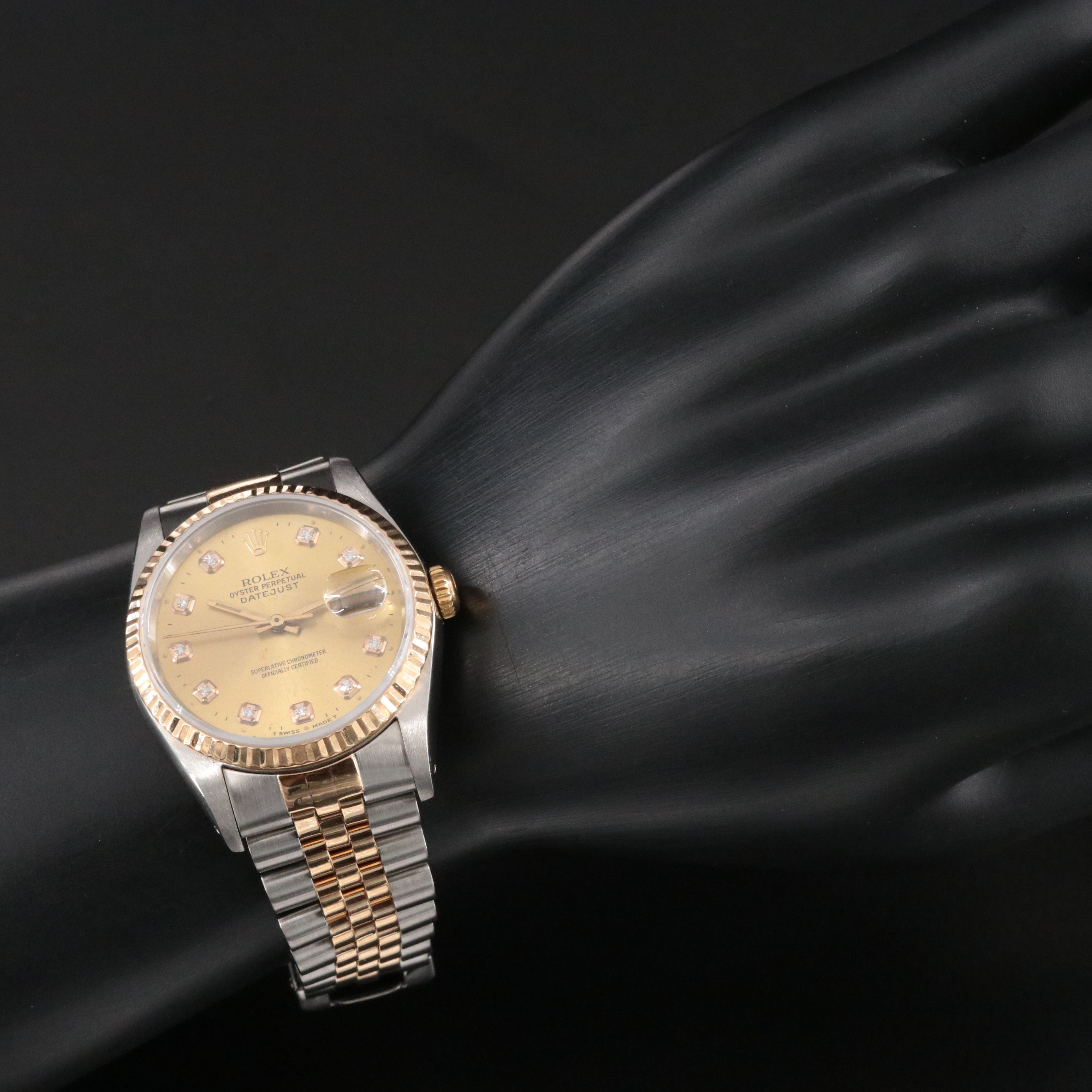 Rolex Datejust 36 16233 Custom Dial Vintage Automatic Watch c.1991