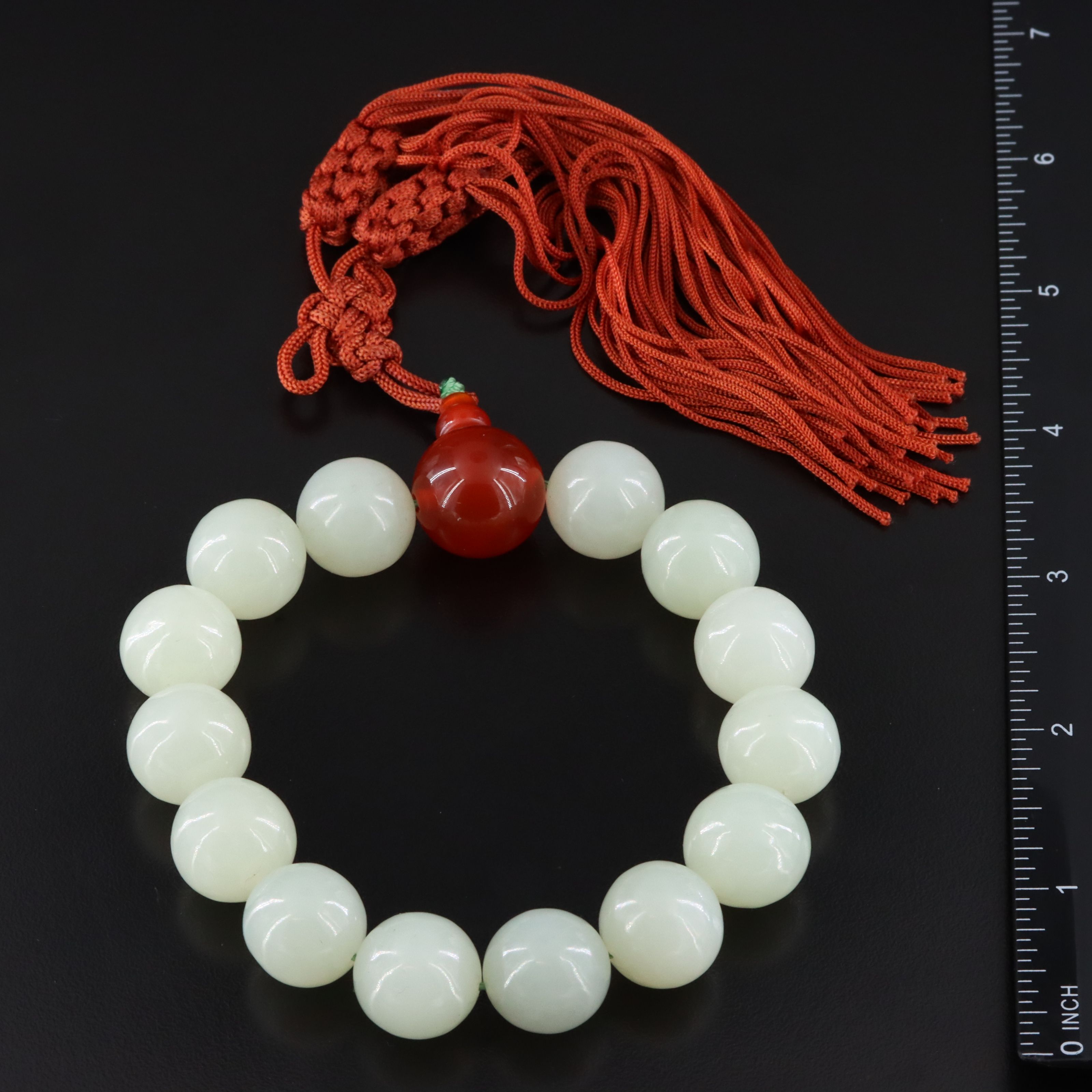 Antique Chinese Jade Bracelet, Belt Hook and Ring