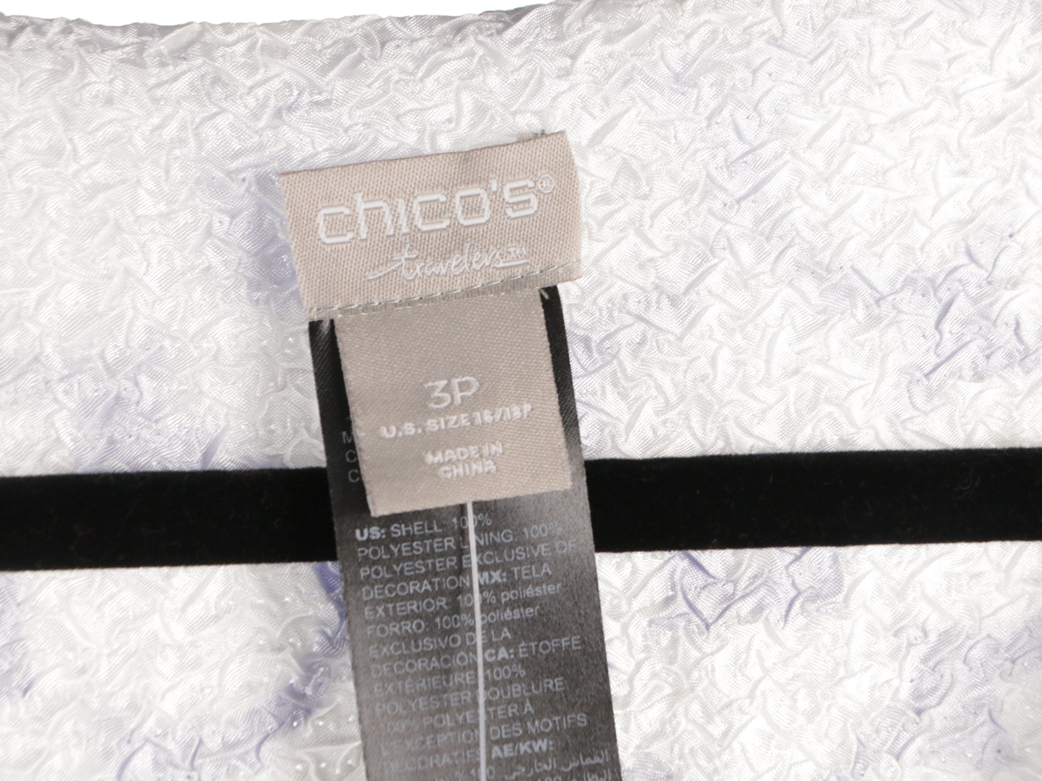 Chico's Patterned Cotton Blouses, Tweed Jacket and Moroccan Print Jacket