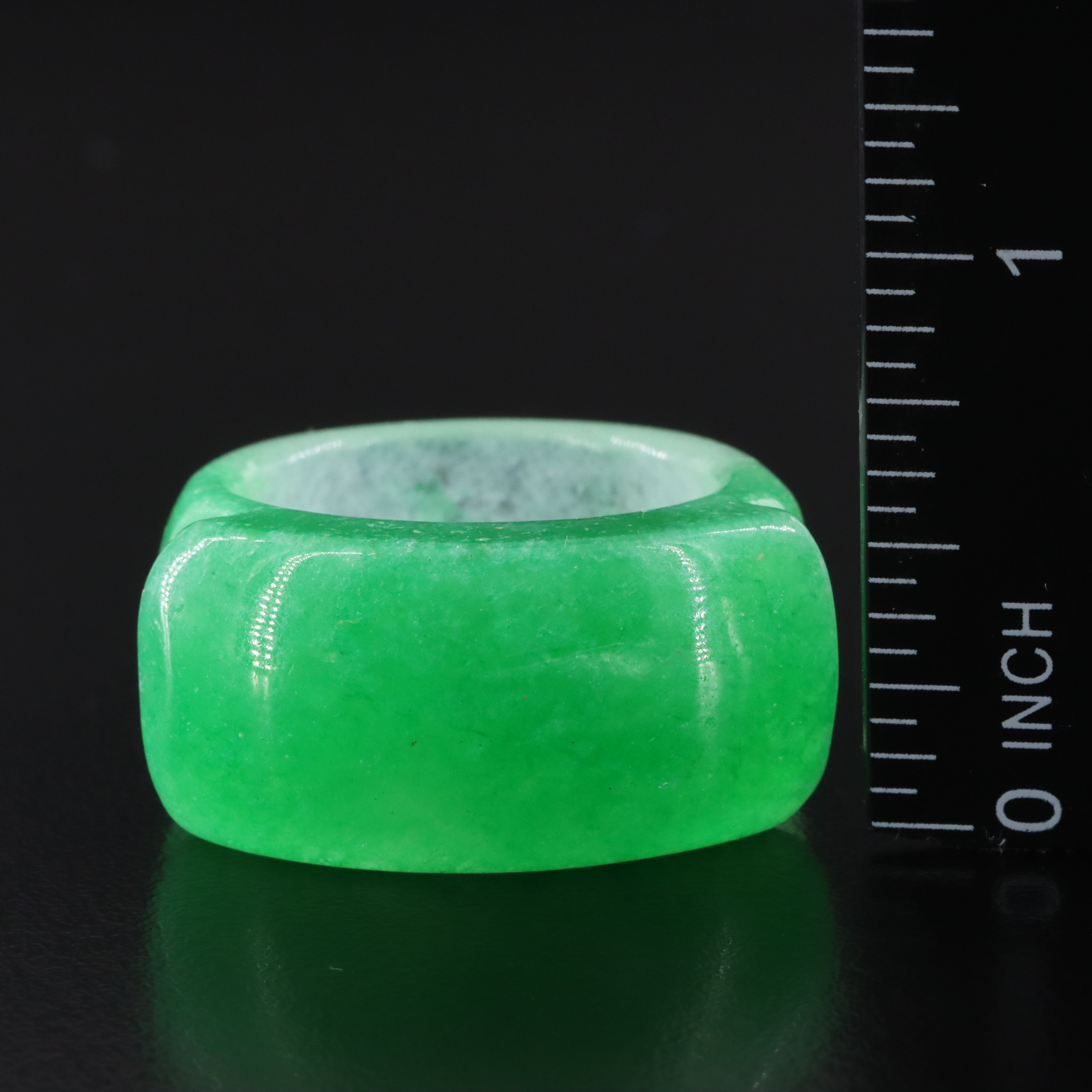 Chinese Jadeite And Hard Stone Archer's Ring, Beads and Loose Stone