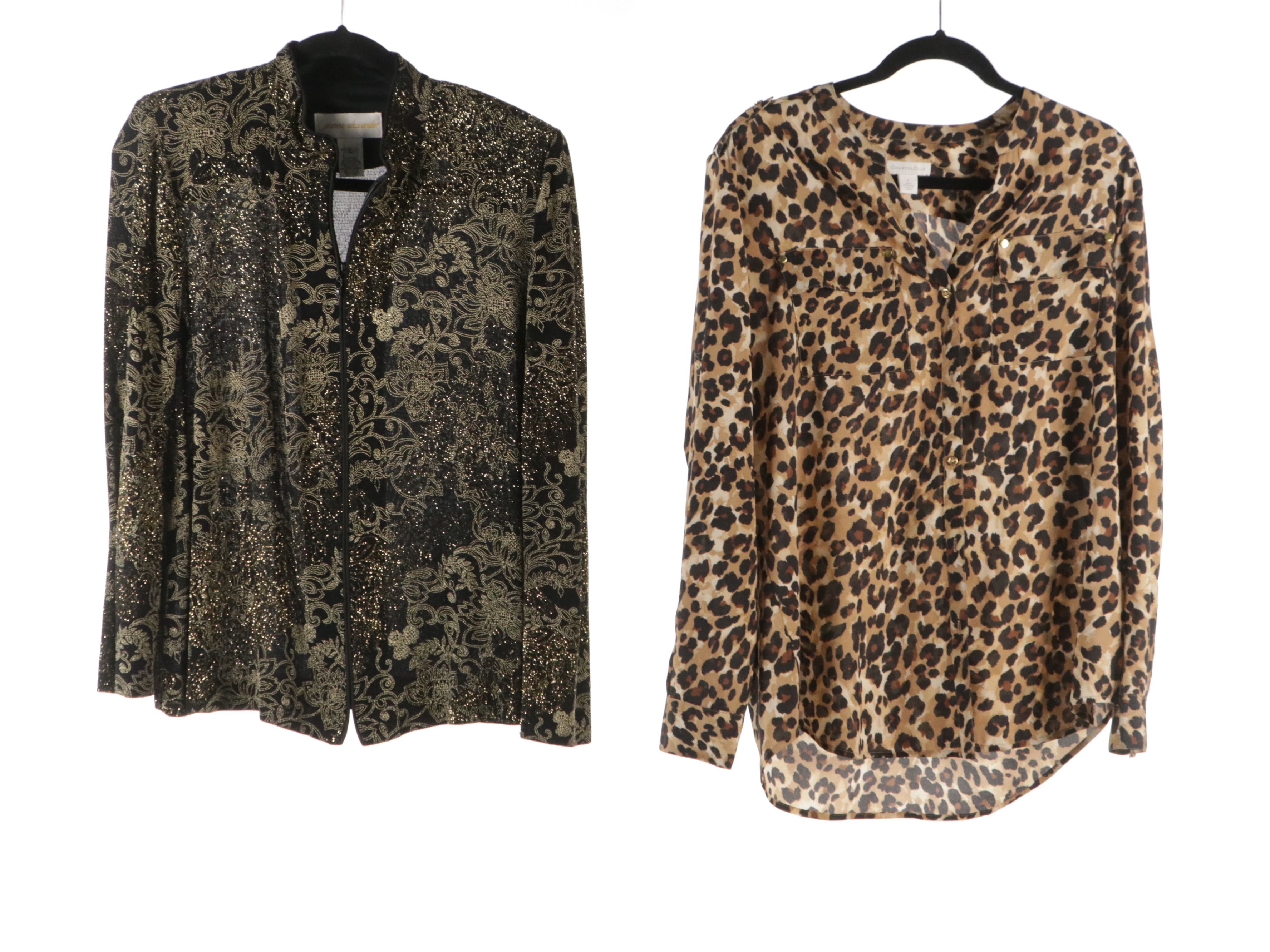 Charter Club Leopard Print Blouse, JS Collections Maxi Skirt, and More Separates