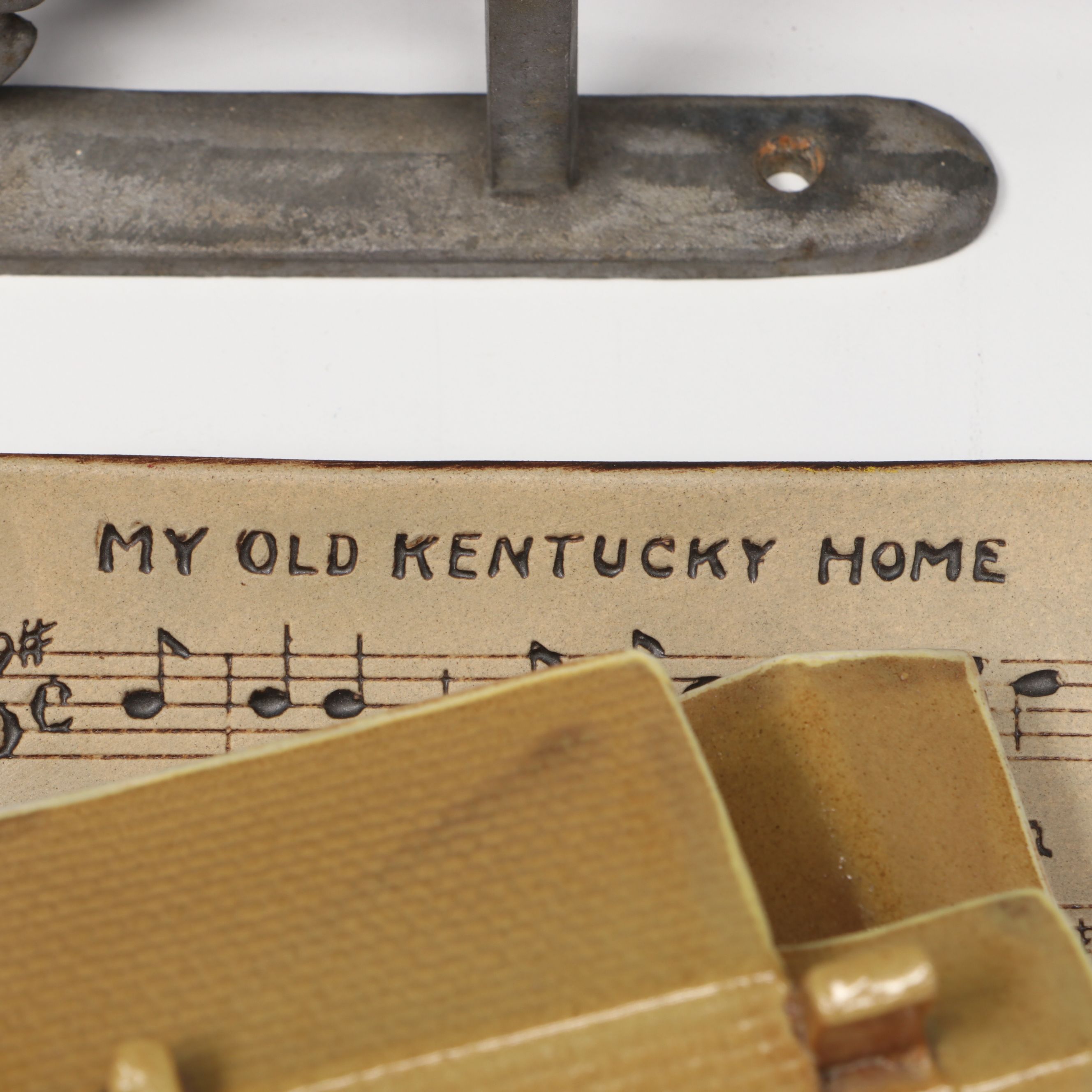 Louisville Stoneware "My Old Kentucky Home" Figure, Racing Horse Finial and More