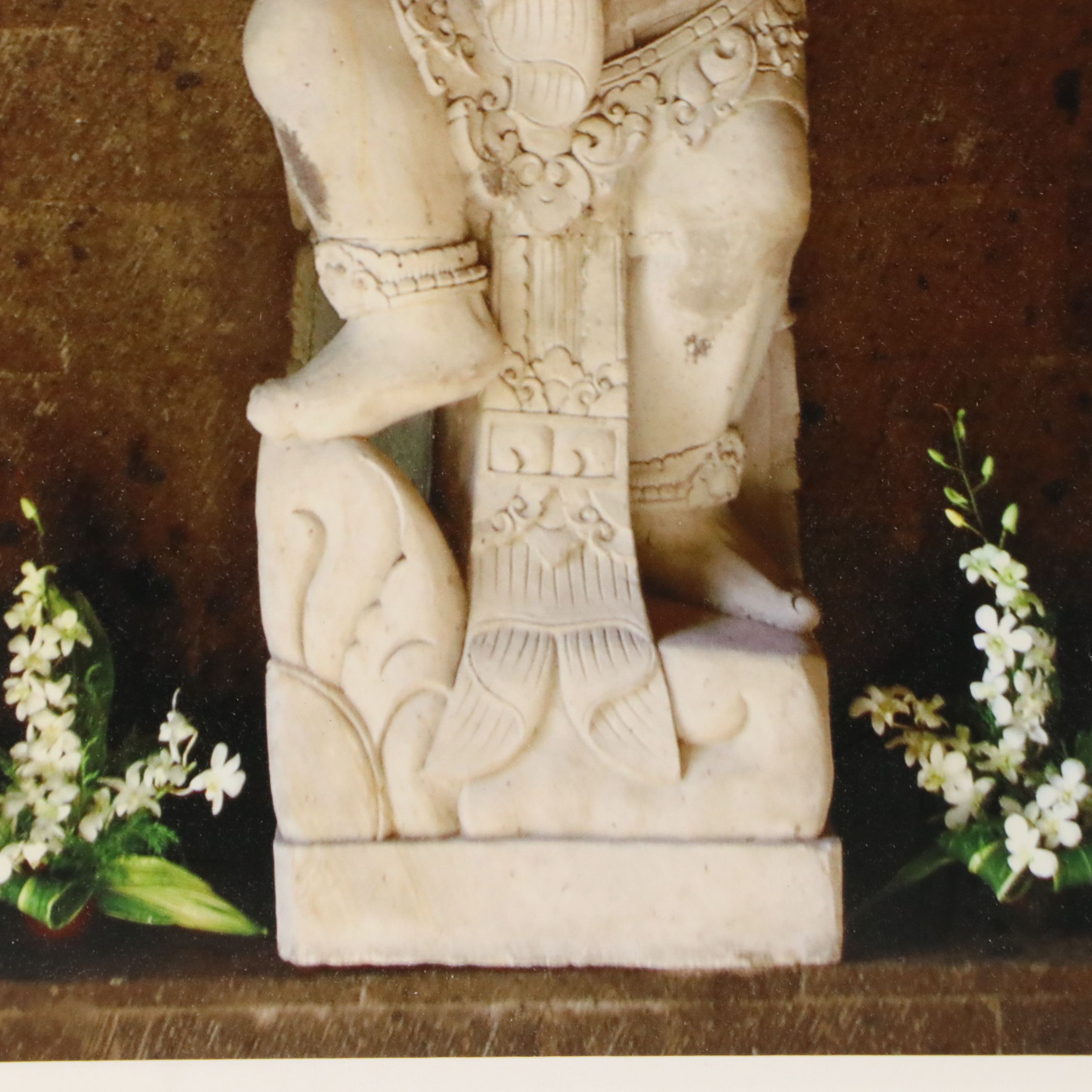 Giclées of Balinese Guardian Statue and View from Hotel Cipriani