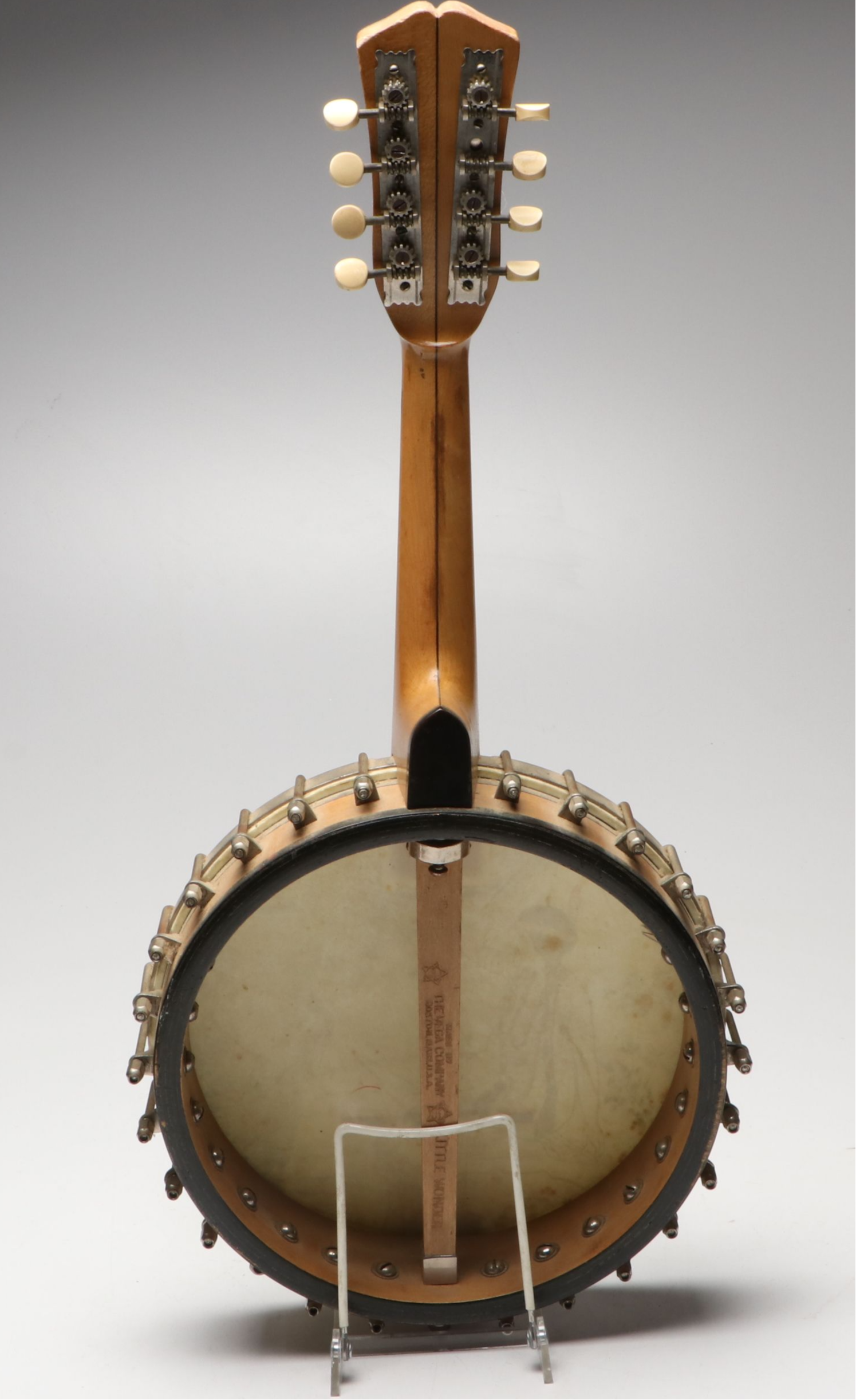 The Vega Company "Little Wonder" Mandolin Banjo with Crayon Illustration