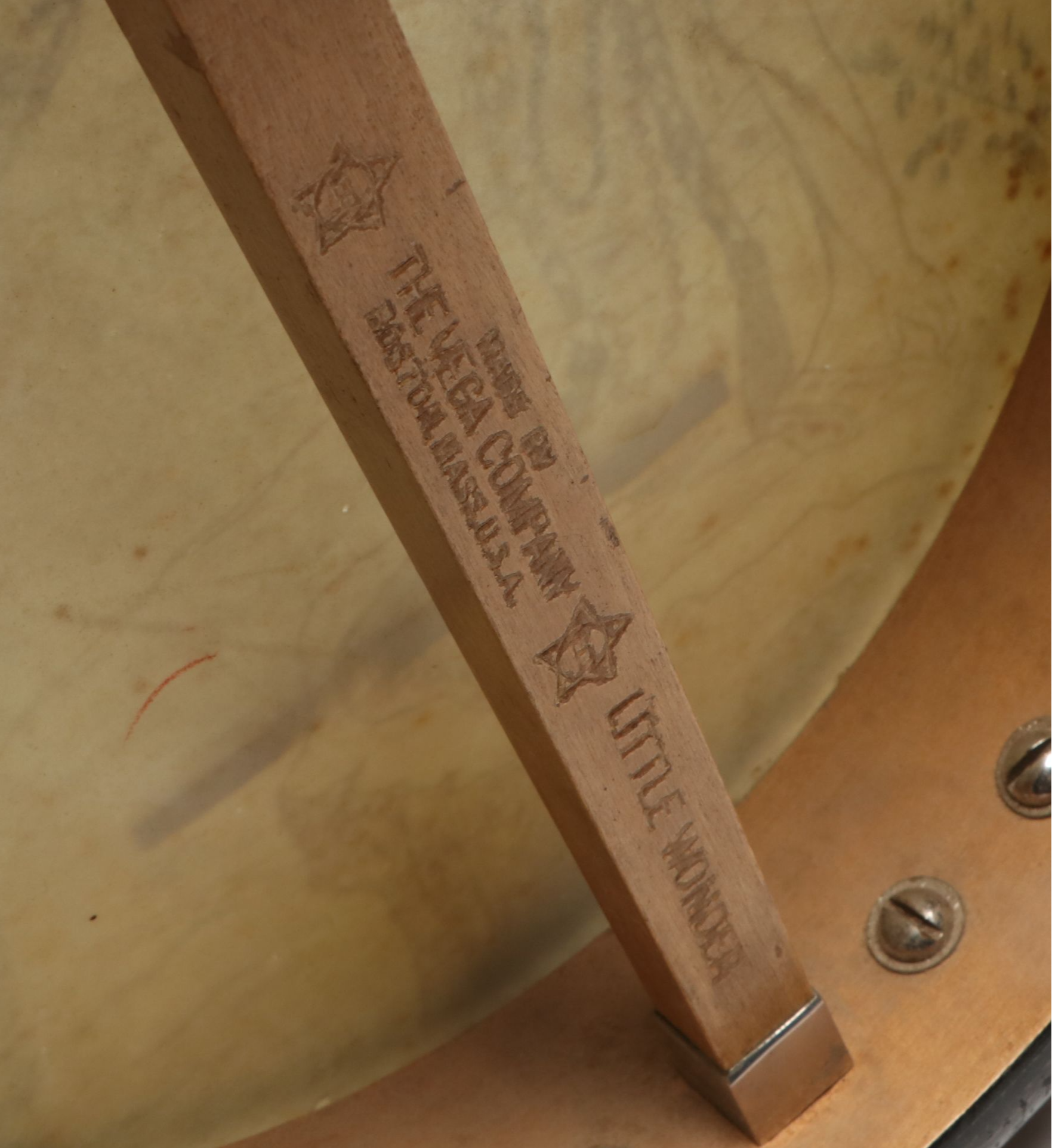 The Vega Company "Little Wonder" Mandolin Banjo with Crayon Illustration