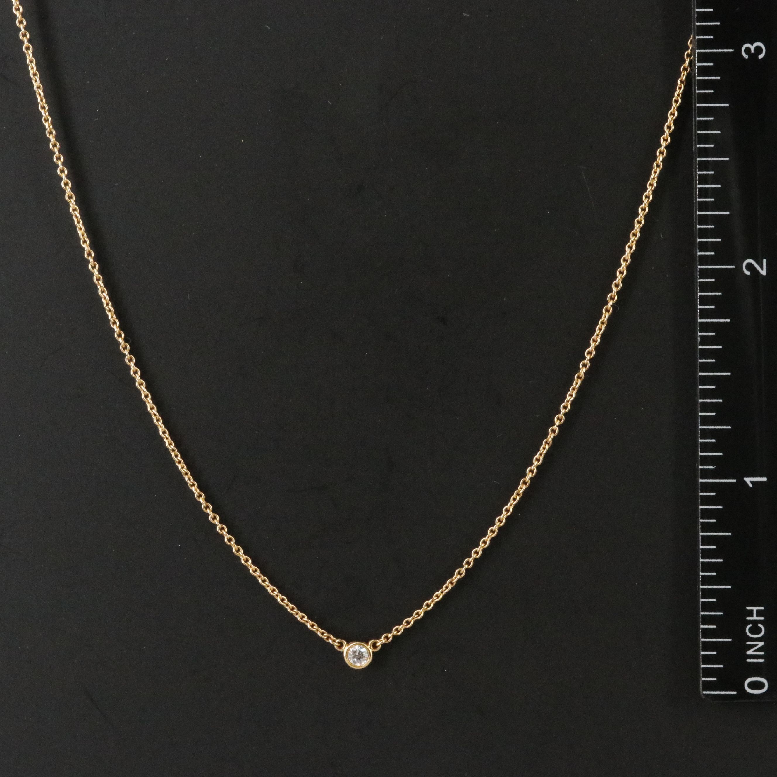 Elsa Peretti for Tiffany & Co. 18K Diamond Bezel Station Necklace