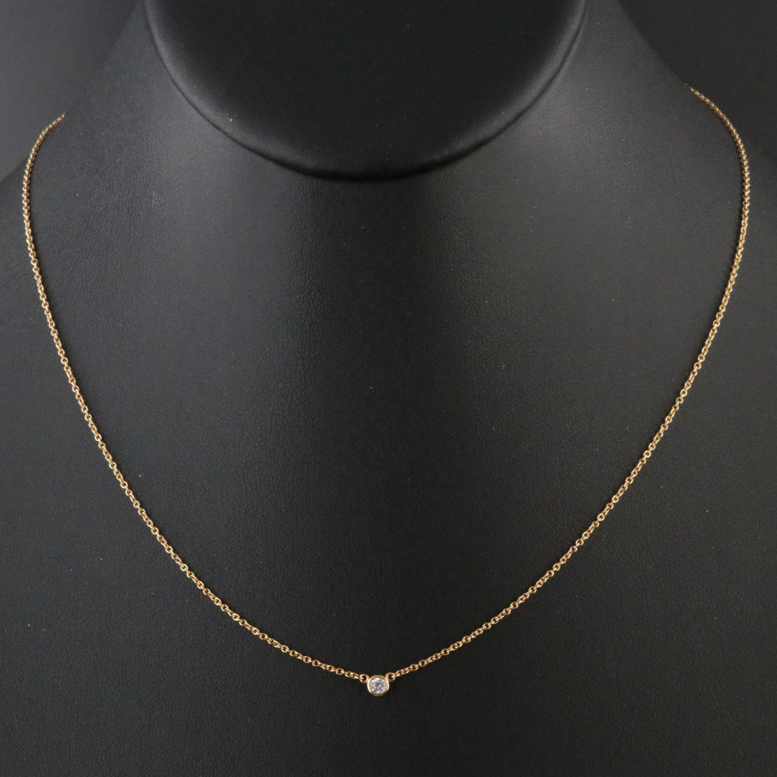 Elsa Peretti for Tiffany & Co. 18K Diamond Bezel Station Necklace