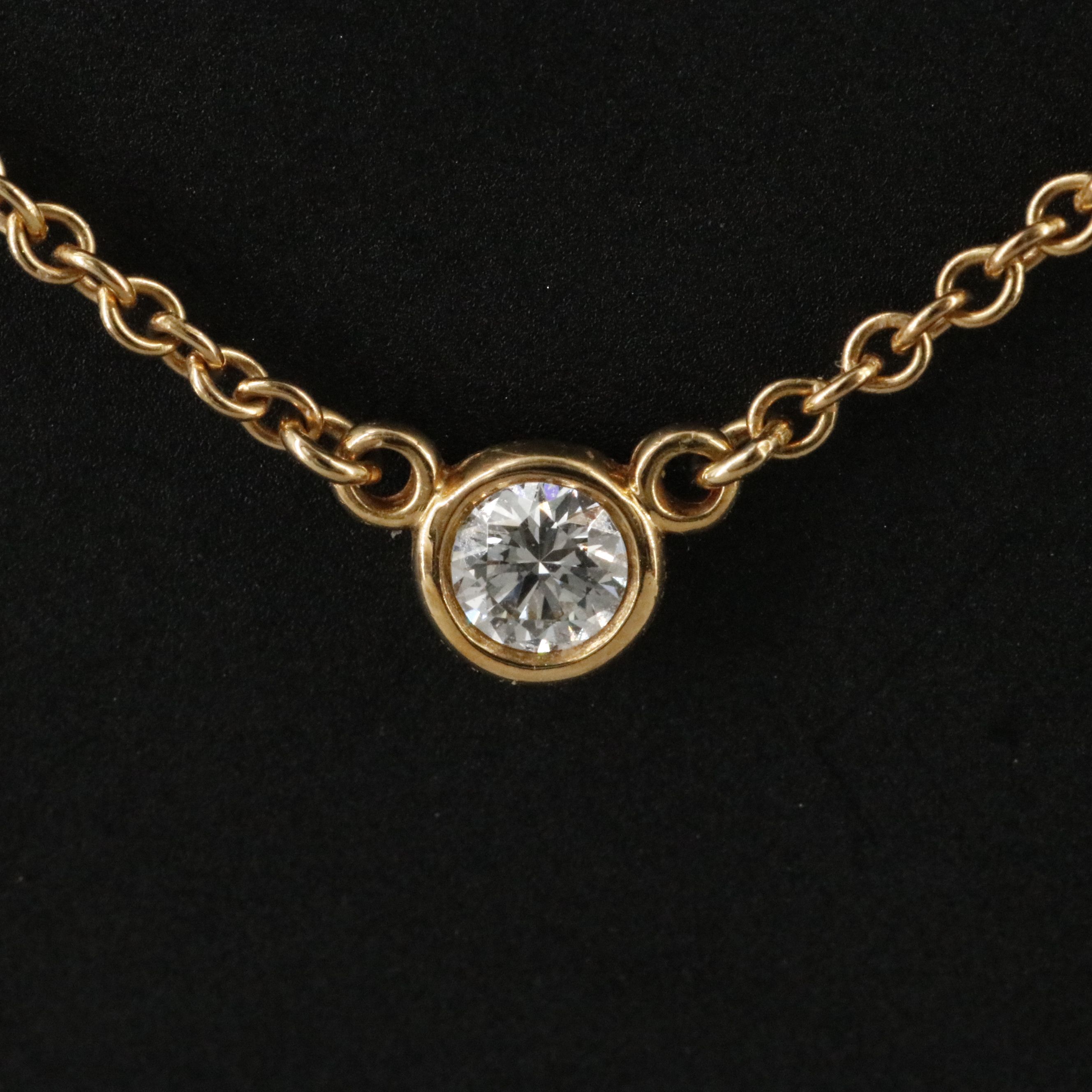 Elsa Peretti for Tiffany & Co. 18K Diamond Bezel Station Necklace