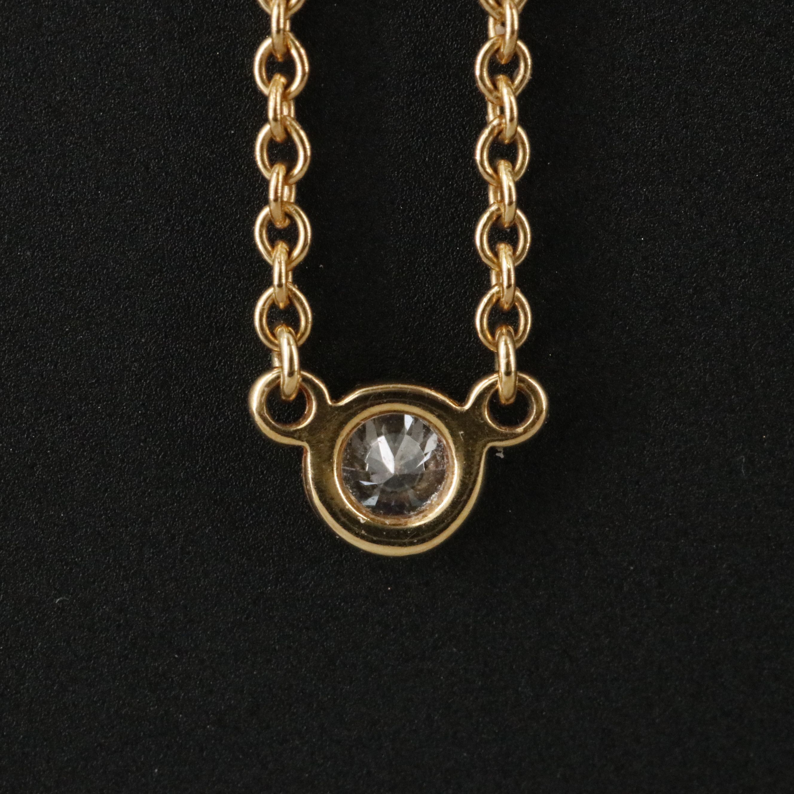 Elsa Peretti for Tiffany & Co. 18K Diamond Bezel Station Necklace