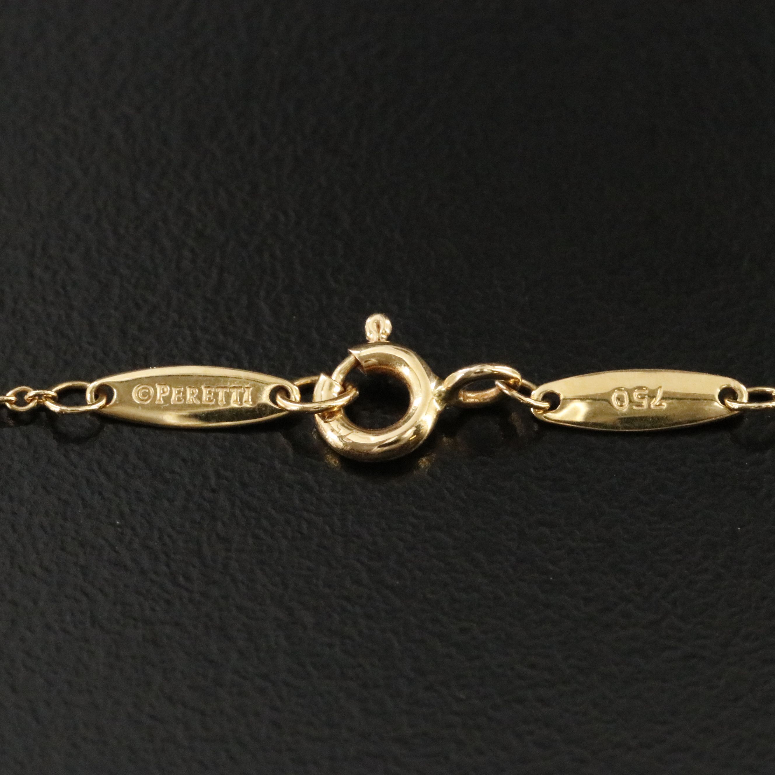 Elsa Peretti for Tiffany & Co. 18K Diamond Bezel Station Necklace