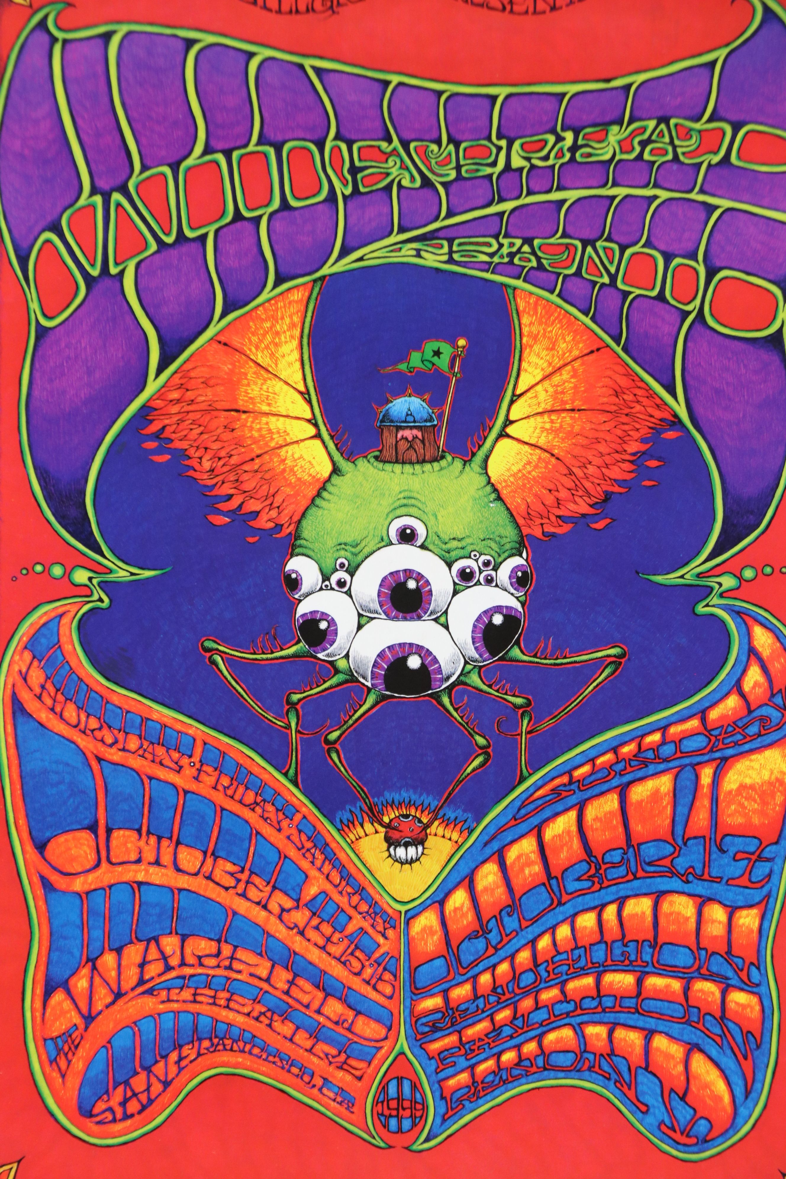 Dave Huckins Offset Lithograph "Widespread Panic" Show Poster, 1999