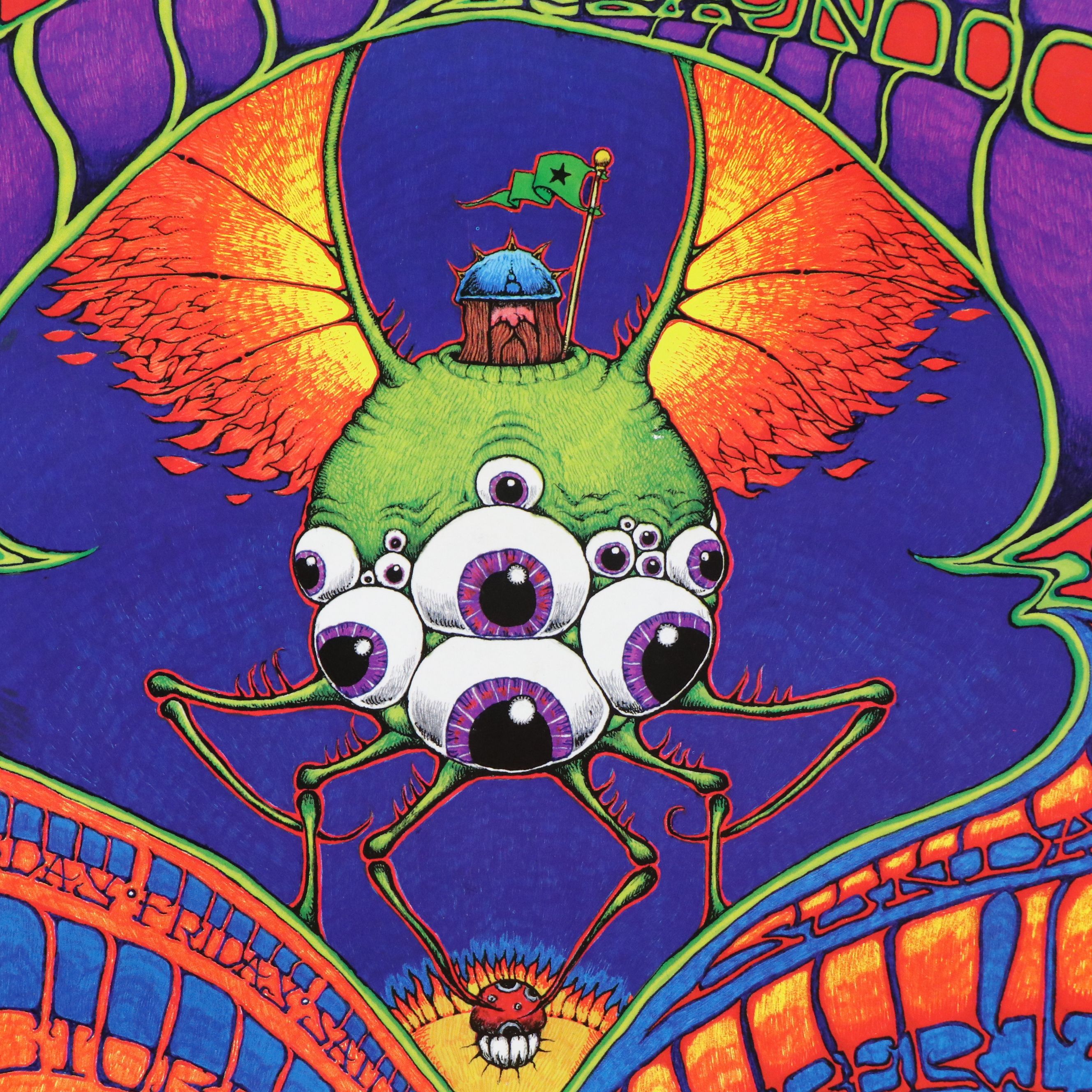 Dave Huckins Offset Lithograph "Widespread Panic" Show Poster, 1999