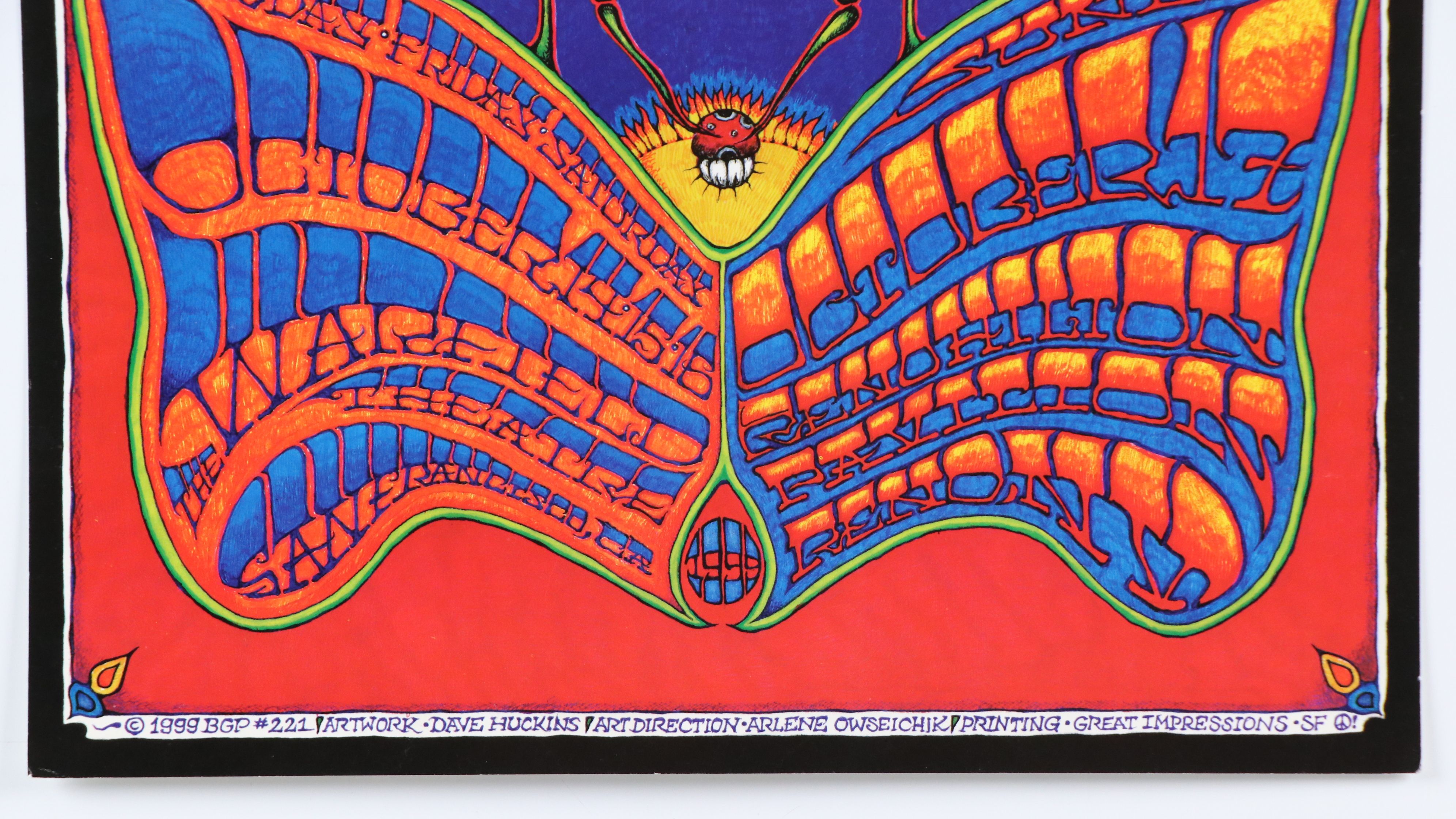 Dave Huckins Offset Lithograph "Widespread Panic" Show Poster, 1999