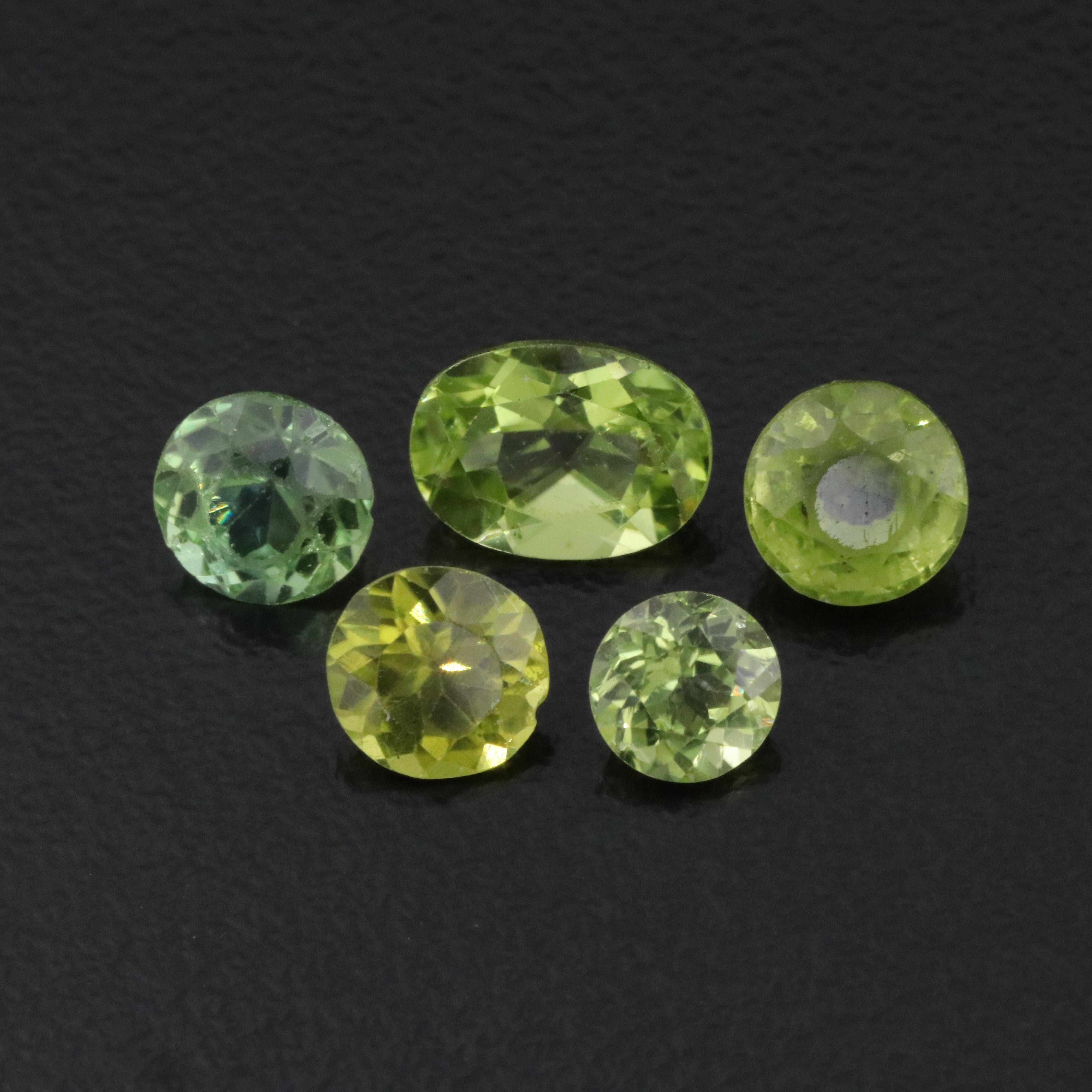 Loose 4.95 CTW Peridot Lot