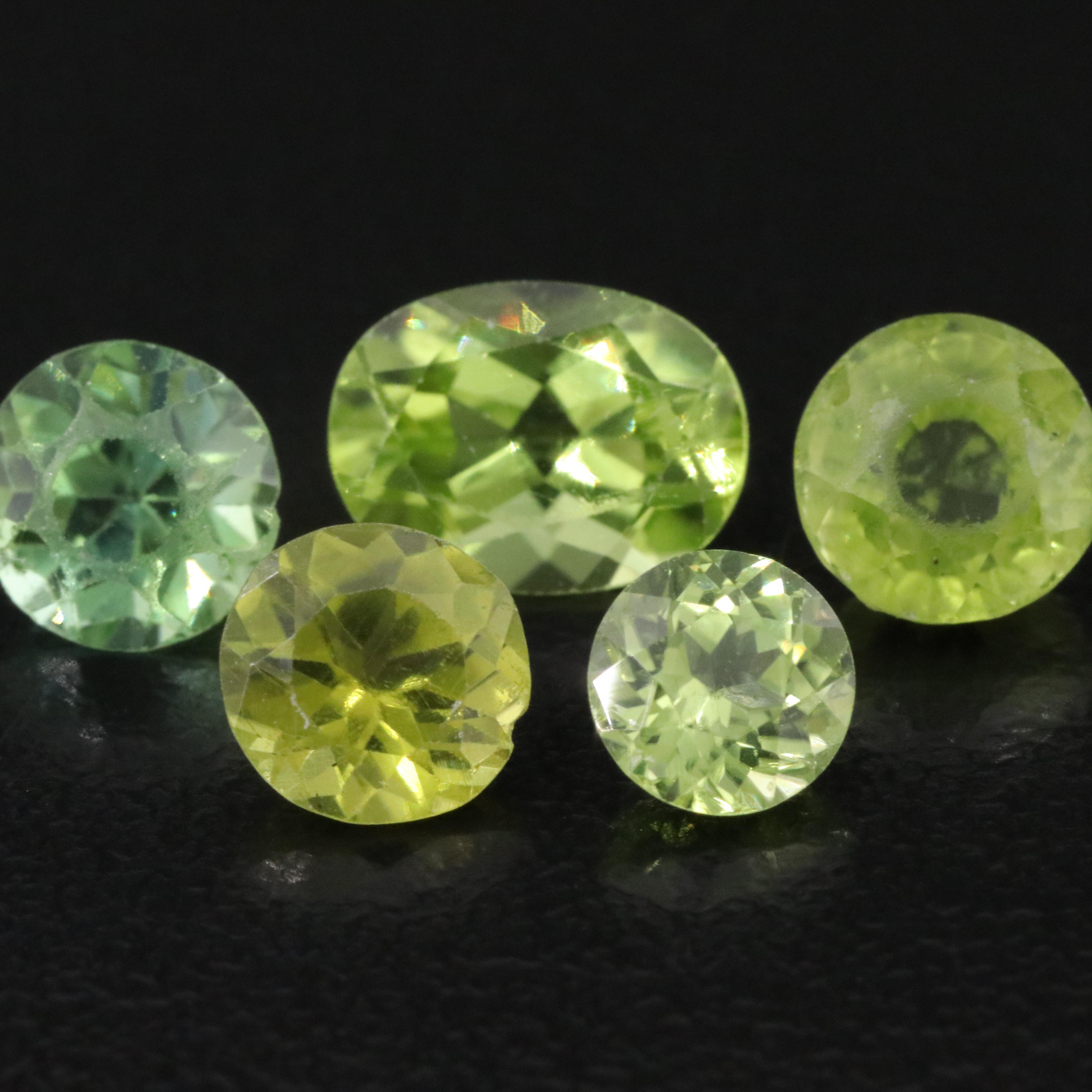 Loose 4.95 CTW Peridot Lot