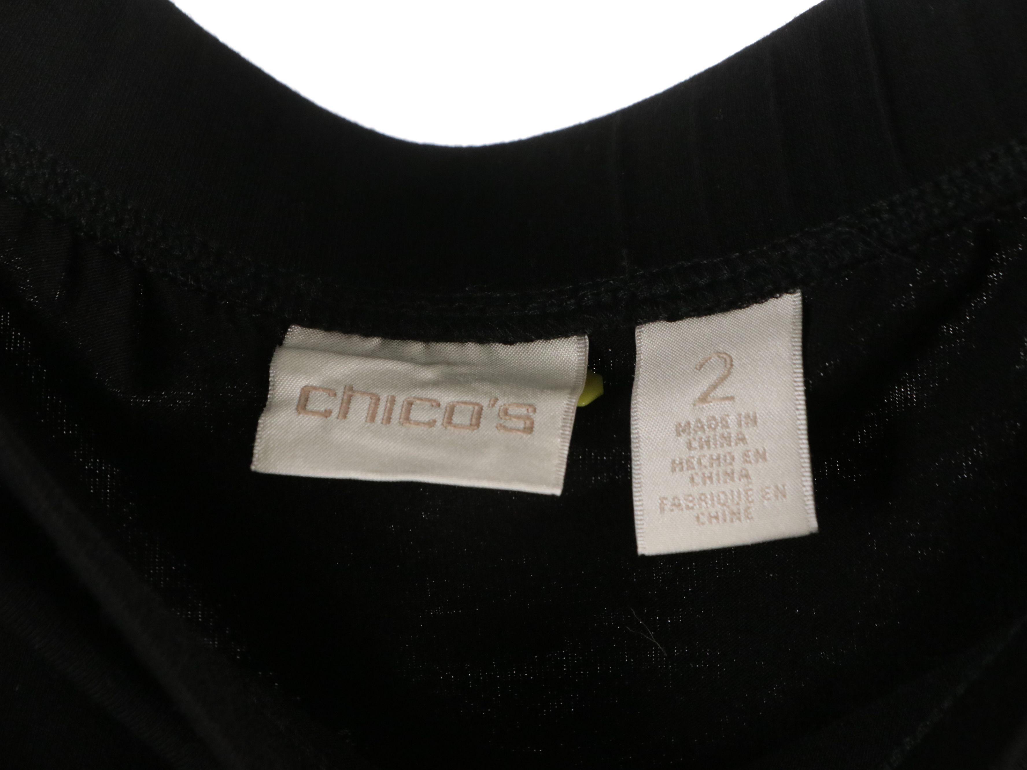 Chico's Black & White Knit Sweaters, Floral Print Dress, and Mid-Length Skirts