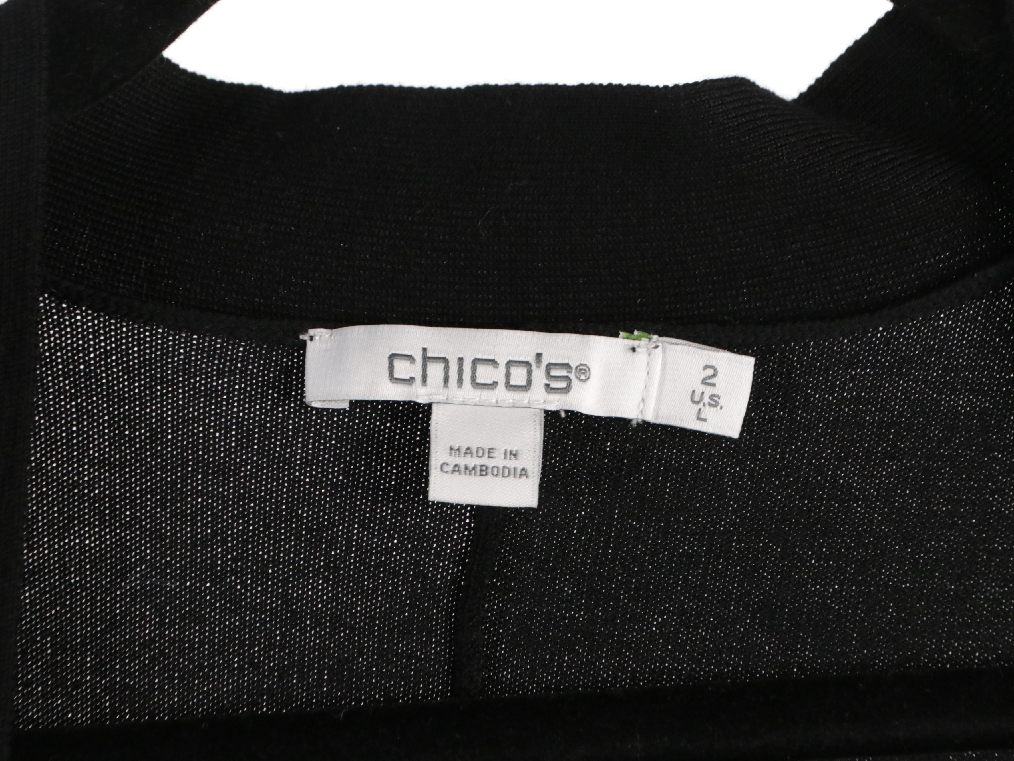 Chico's Black & White Knit Sweaters, Floral Print Dress, and Mid-Length Skirts