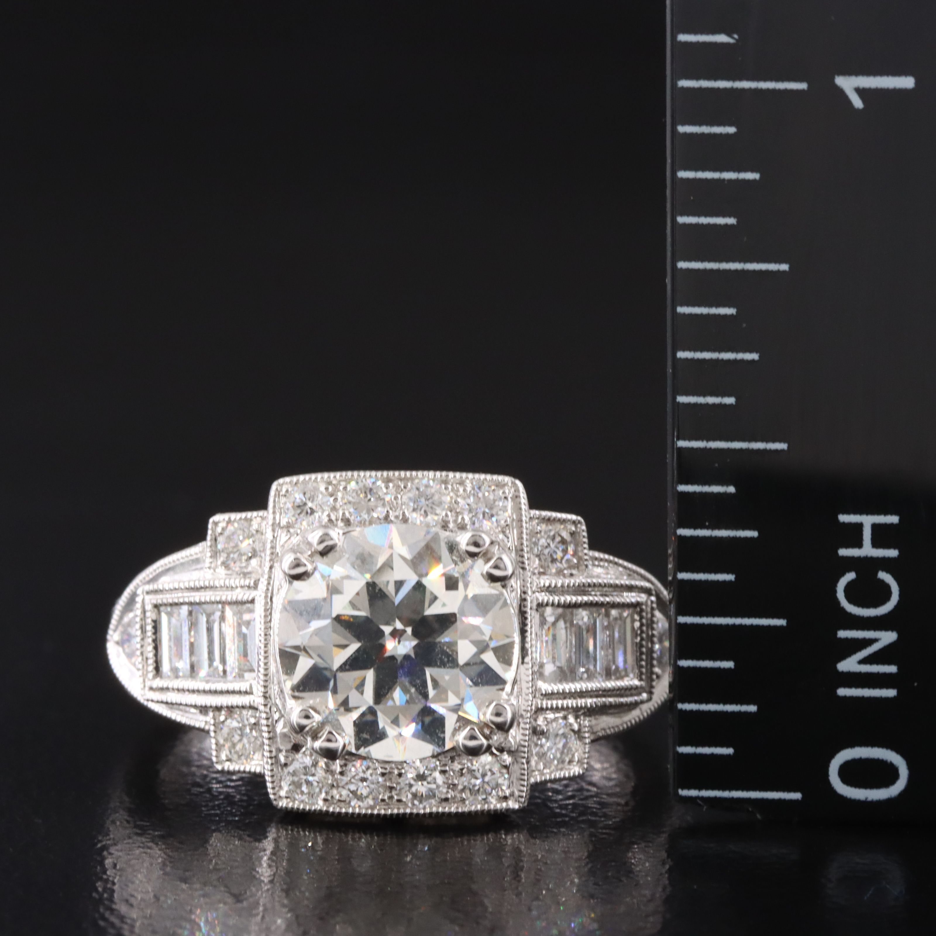 Beverly K 18K 2.65 CTW Diamond Ring with IGI Report and Lab Grown Center