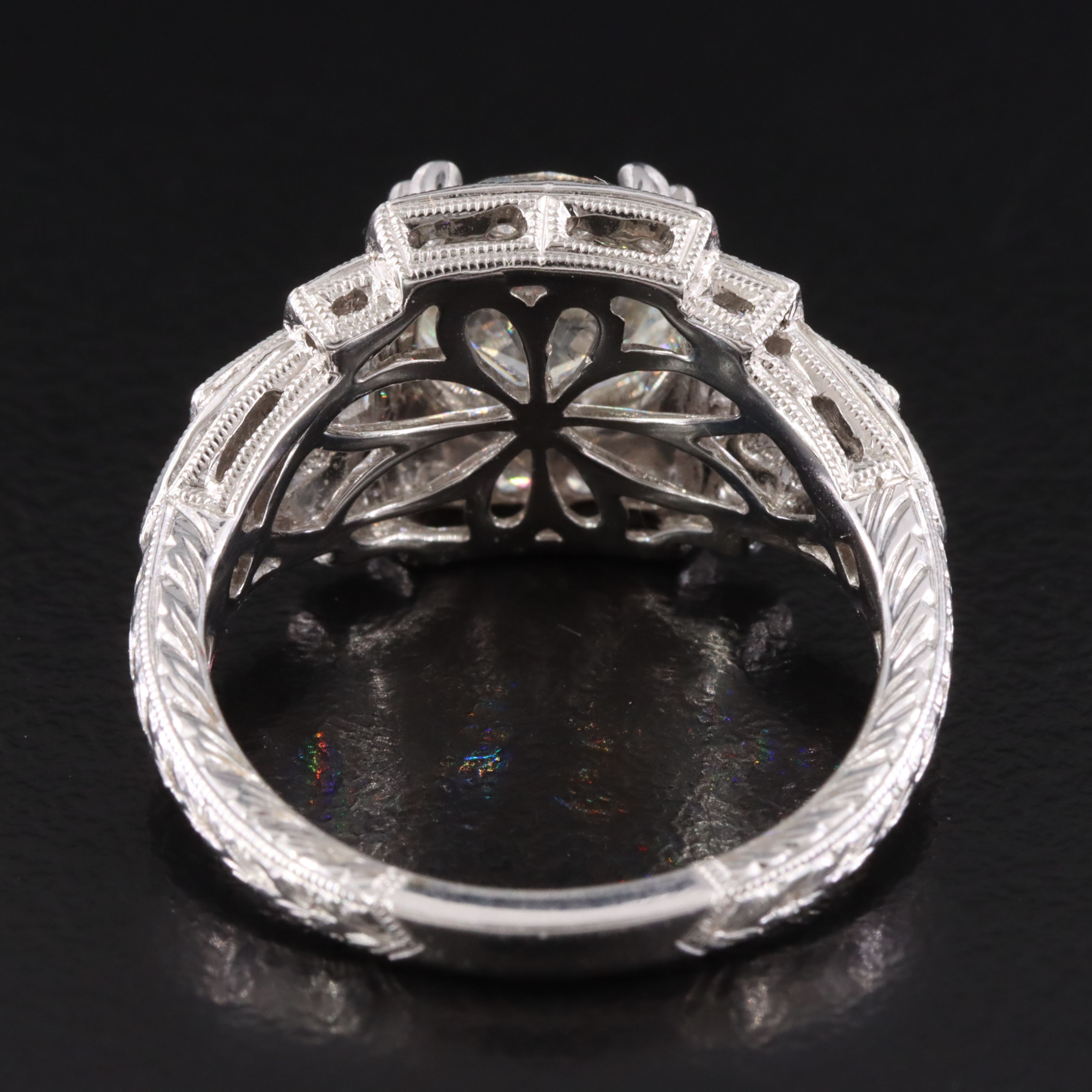 Beverly K 18K 2.65 CTW Diamond Ring with IGI Report and Lab Grown Center