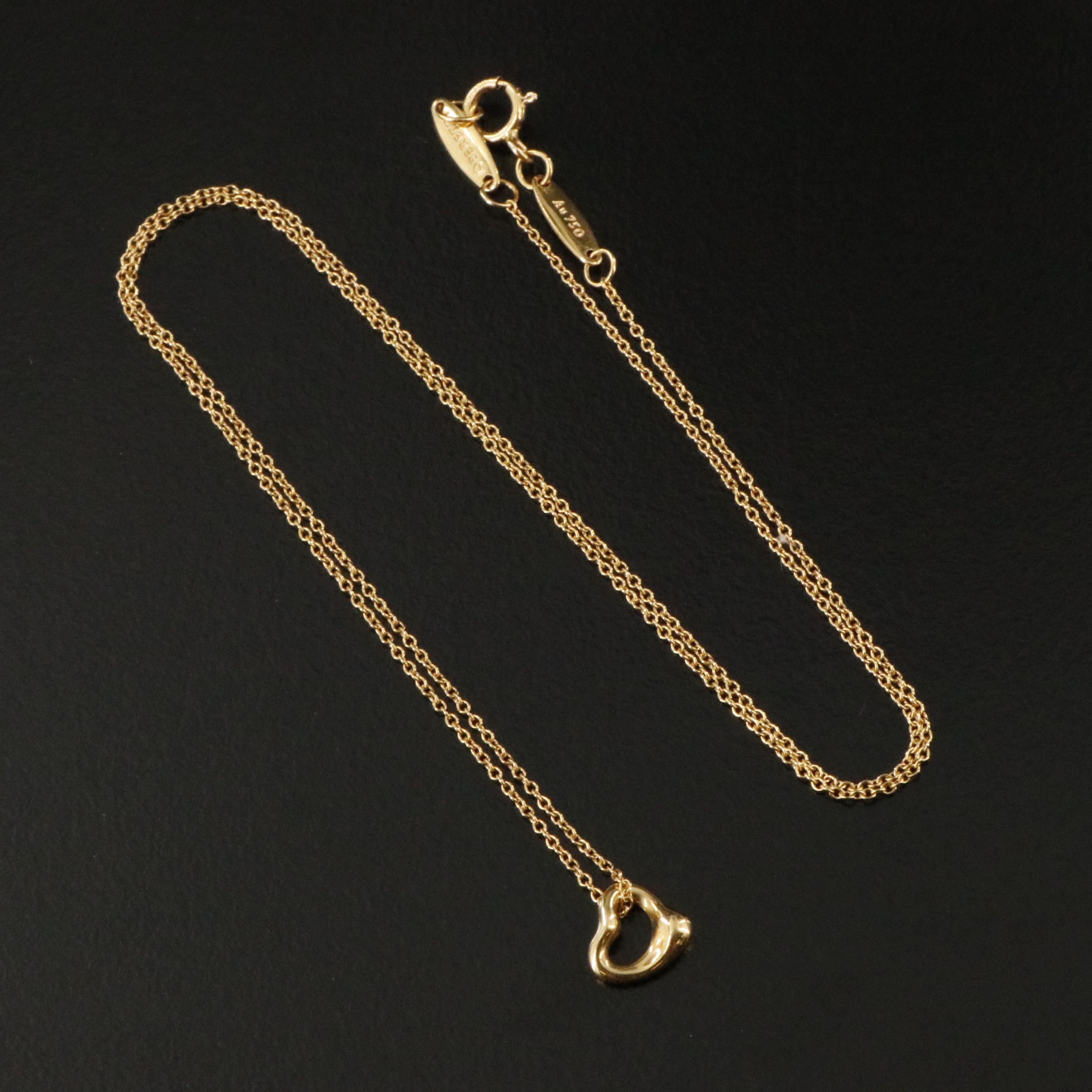 Elsa Peretti for Tiffany & Co. 18K Open Heart Necklace