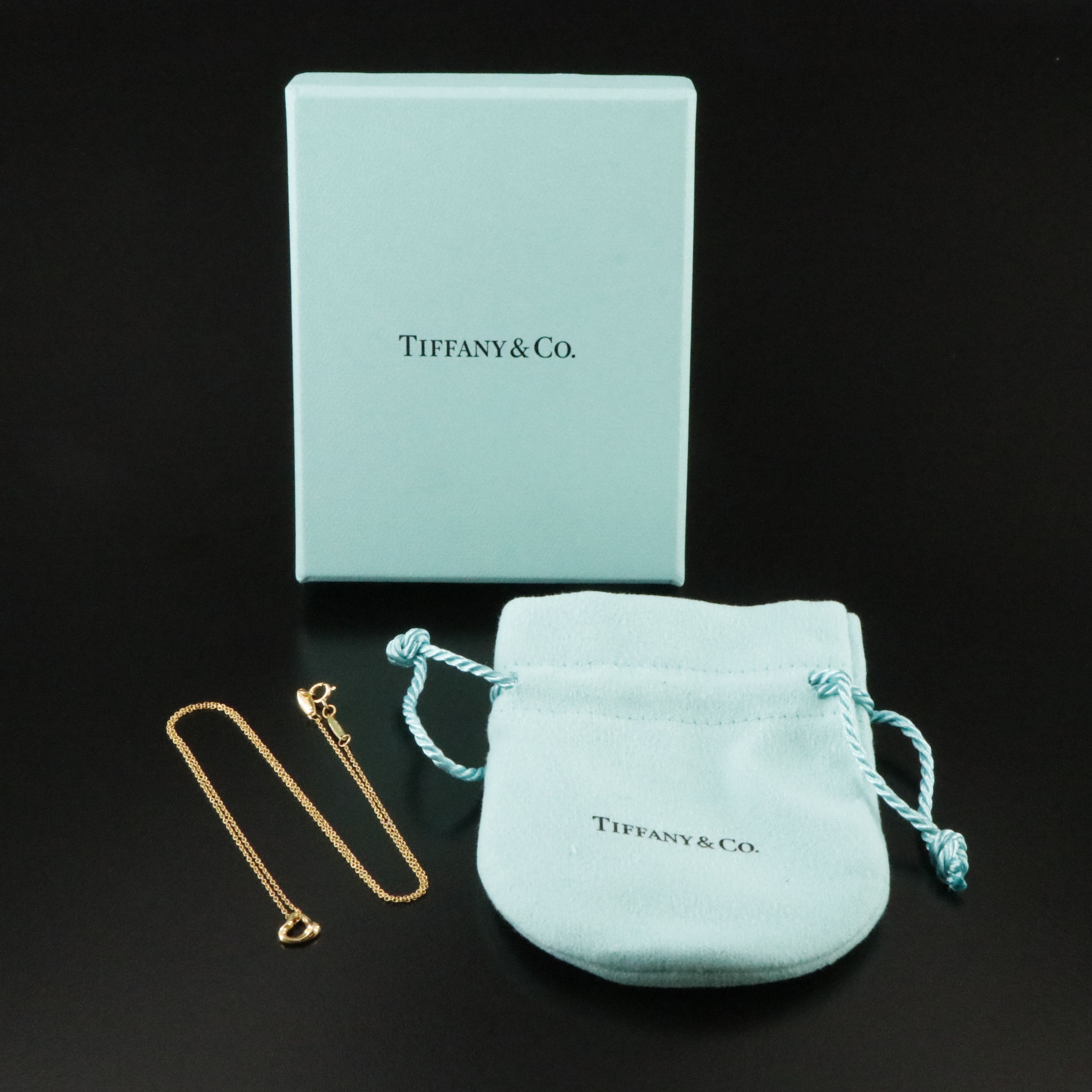 Elsa Peretti for Tiffany & Co. 18K Open Heart Necklace