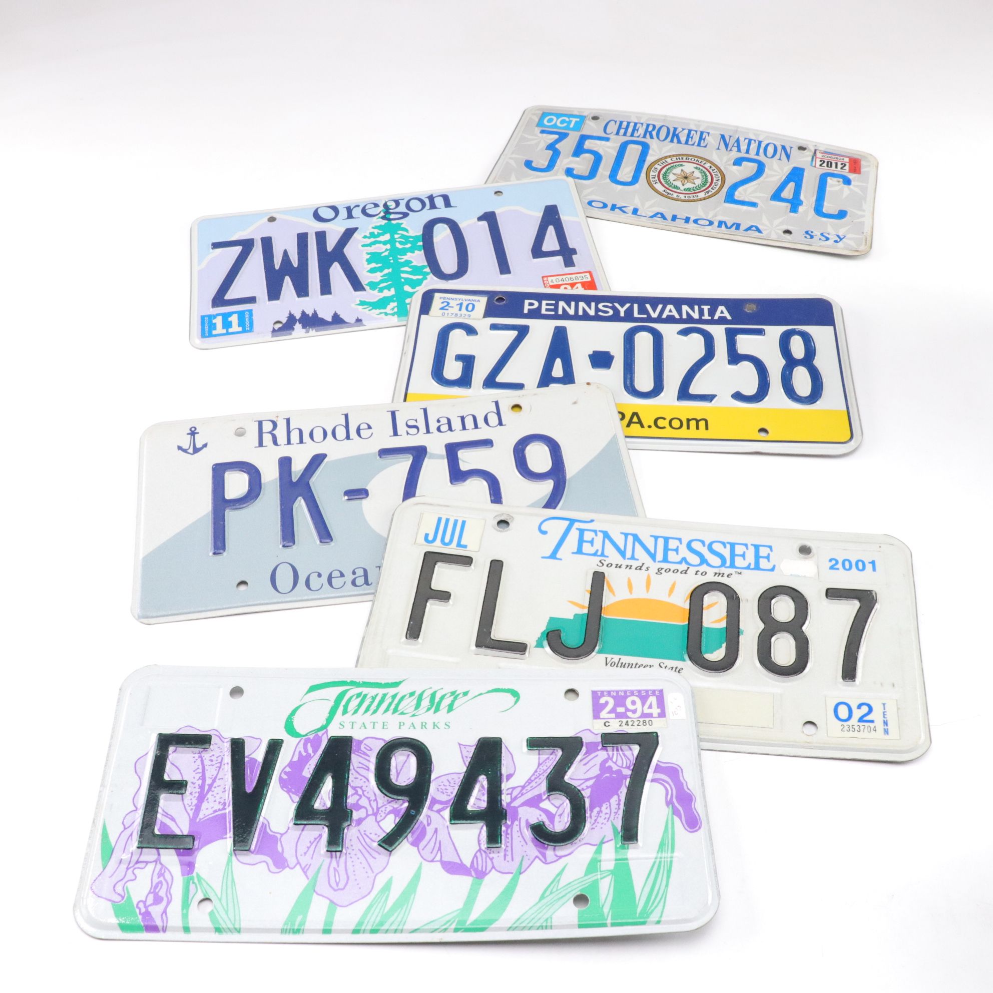 License Plate Collection with Most US States and Some International