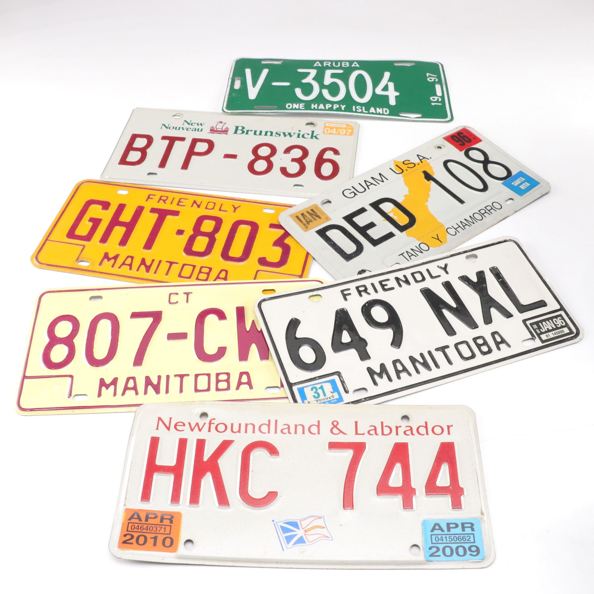 License Plate Collection with Most US States and Some International