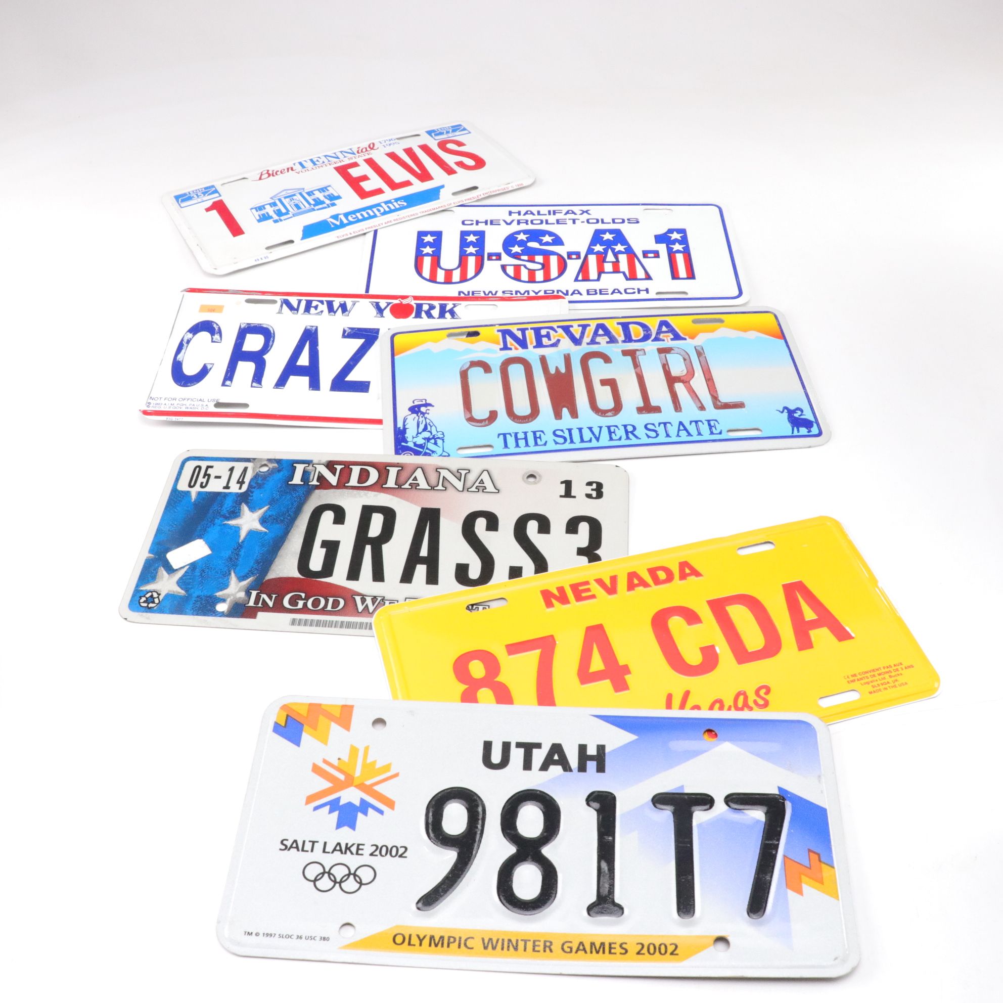 License Plate Collection with Most US States and Some International