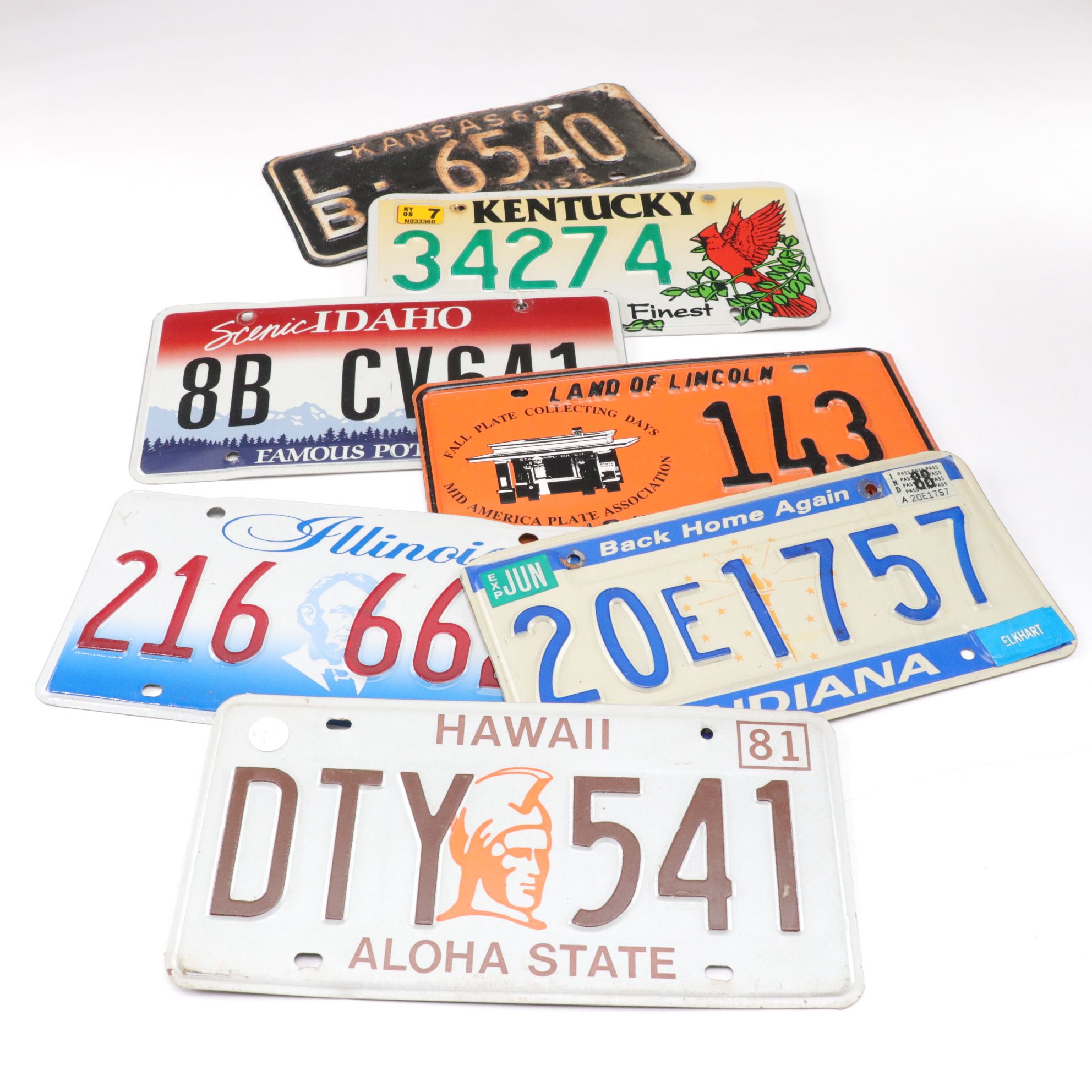License Plate Collection with Most US States and Some International