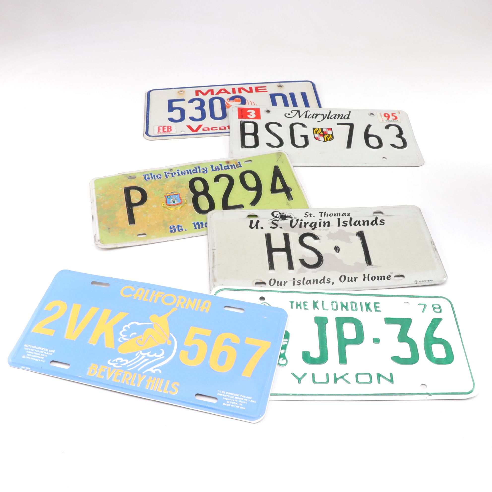 License Plate Collection with Most US States and Some International