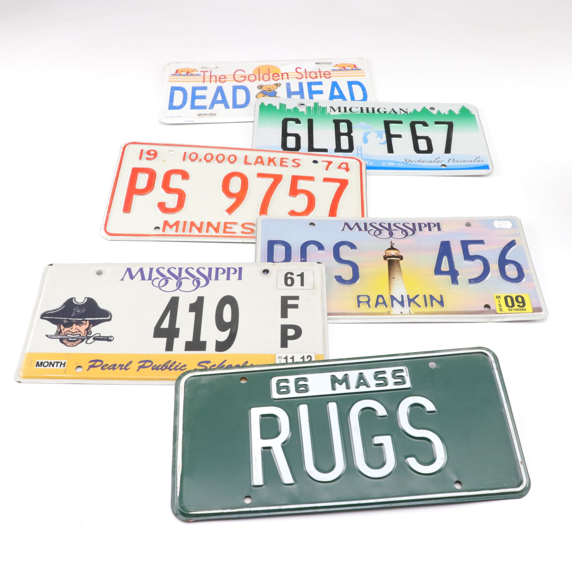 License Plate Collection with Most US States and Some International