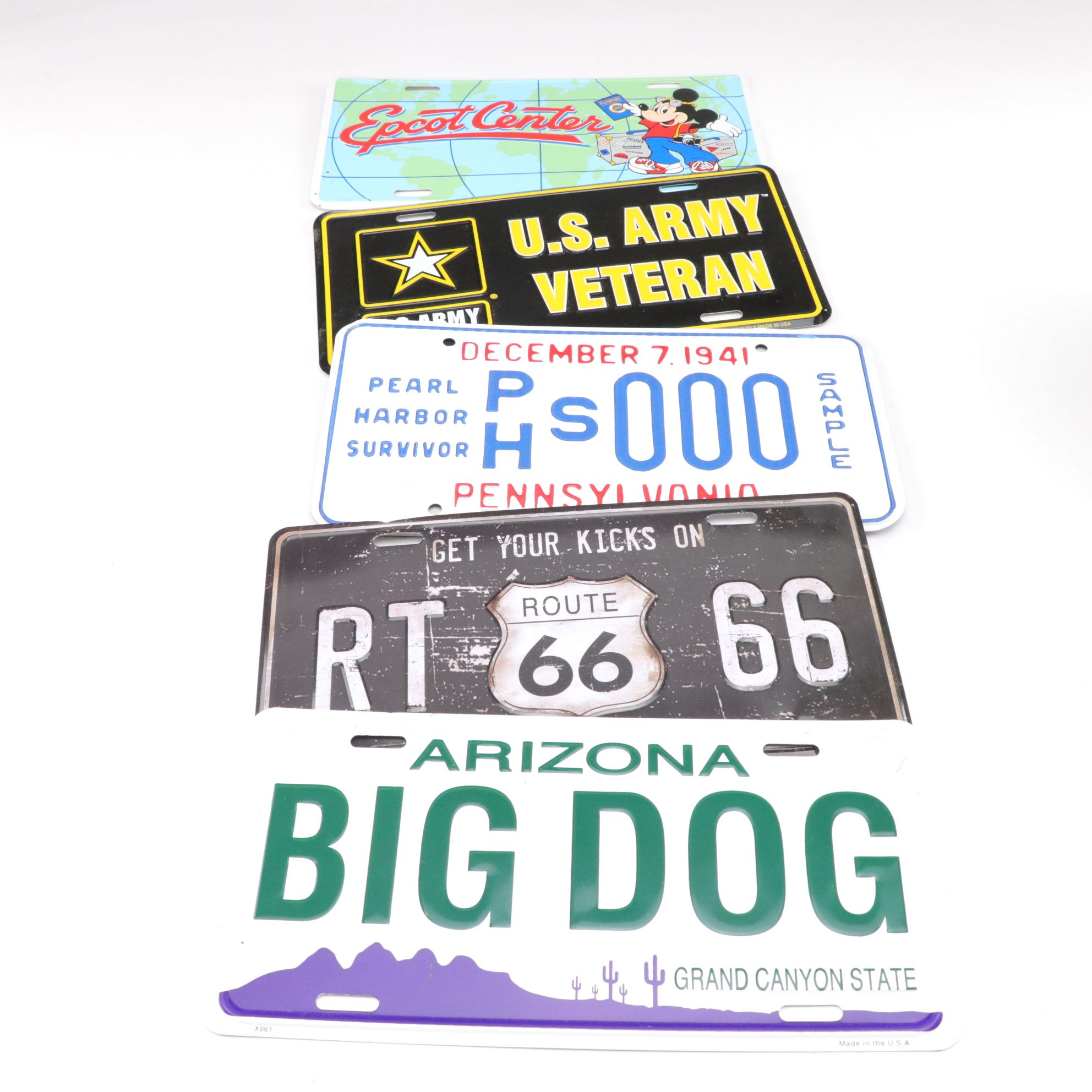 License Plate Collection with Most US States and Some International