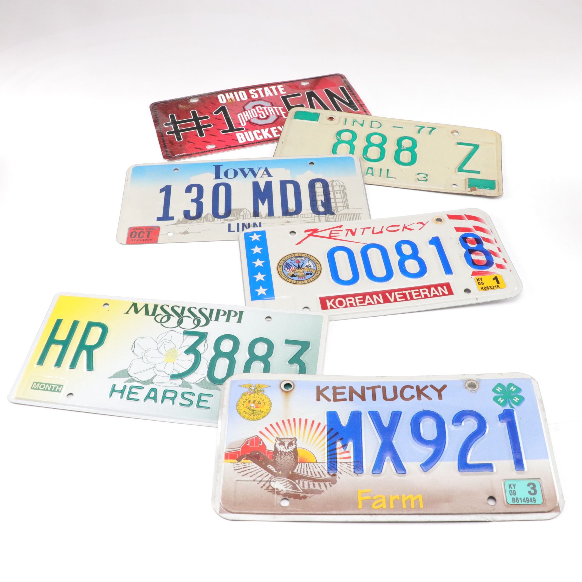 License Plate Collection with Most US States and Some International