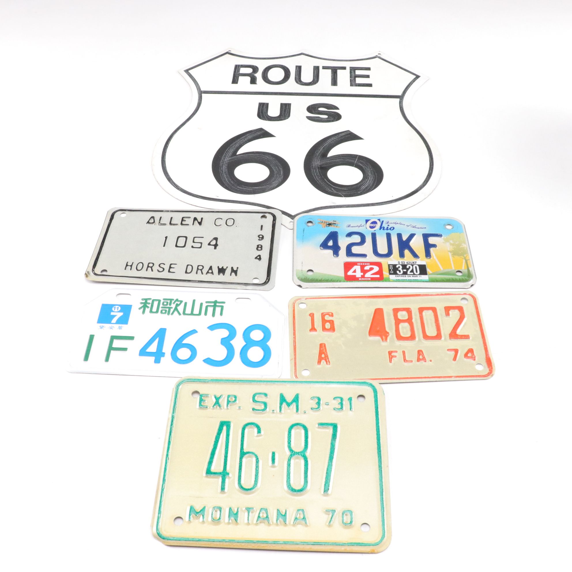 License Plate Collection with Most US States and Some International
