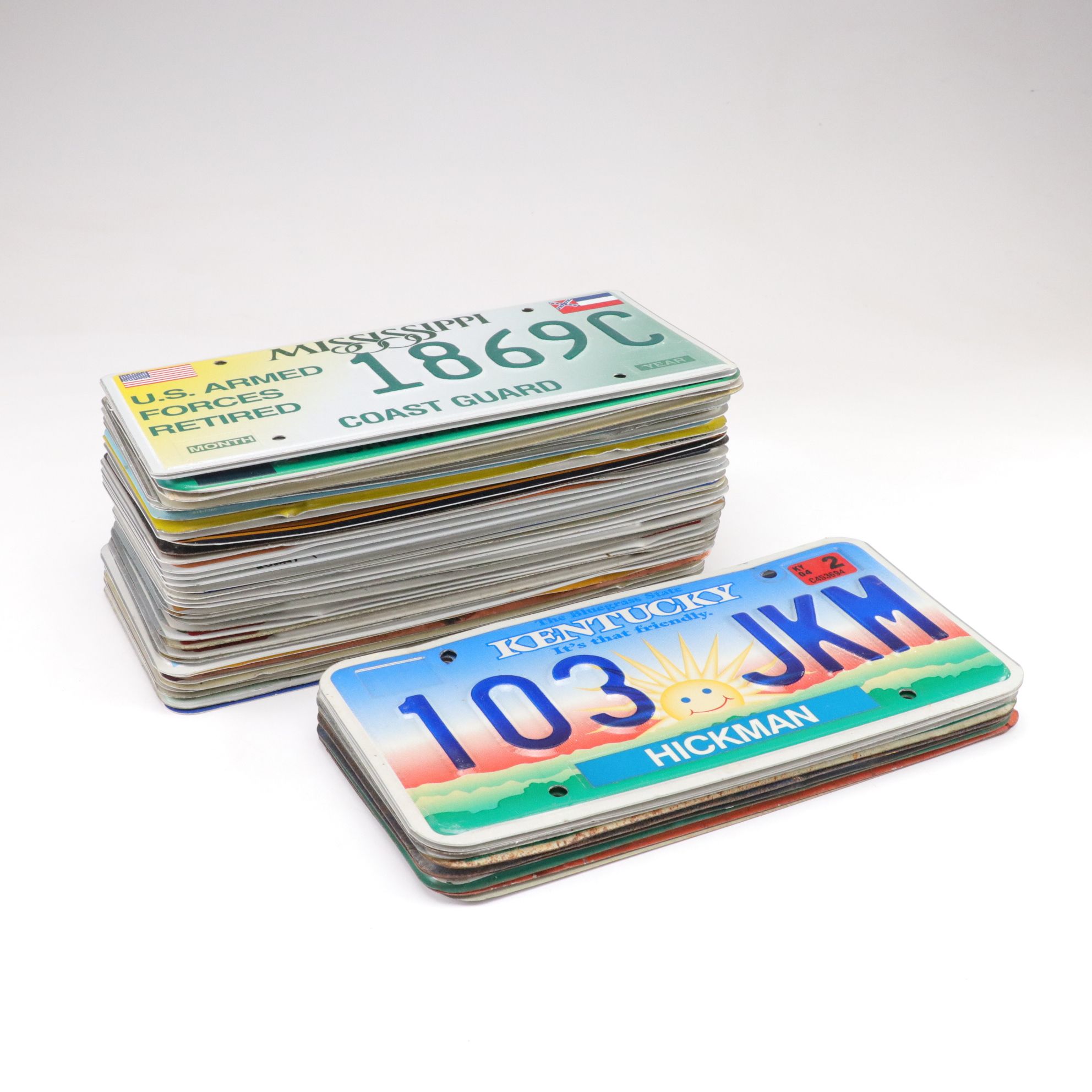 License Plate Collection with Most US States and Some International