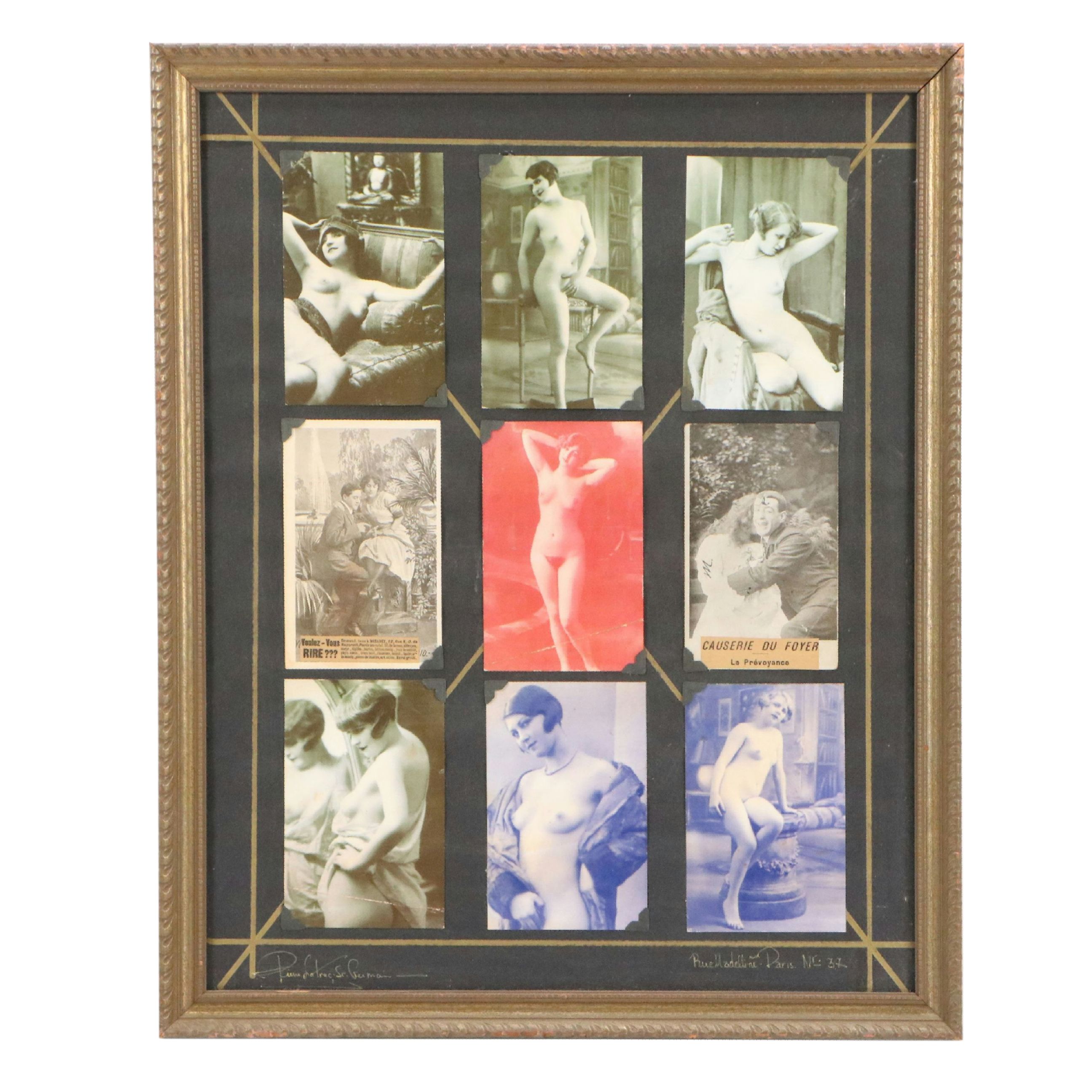 Mixed Print Pinup Nudes and Clippings, Early to Mid-20th Century